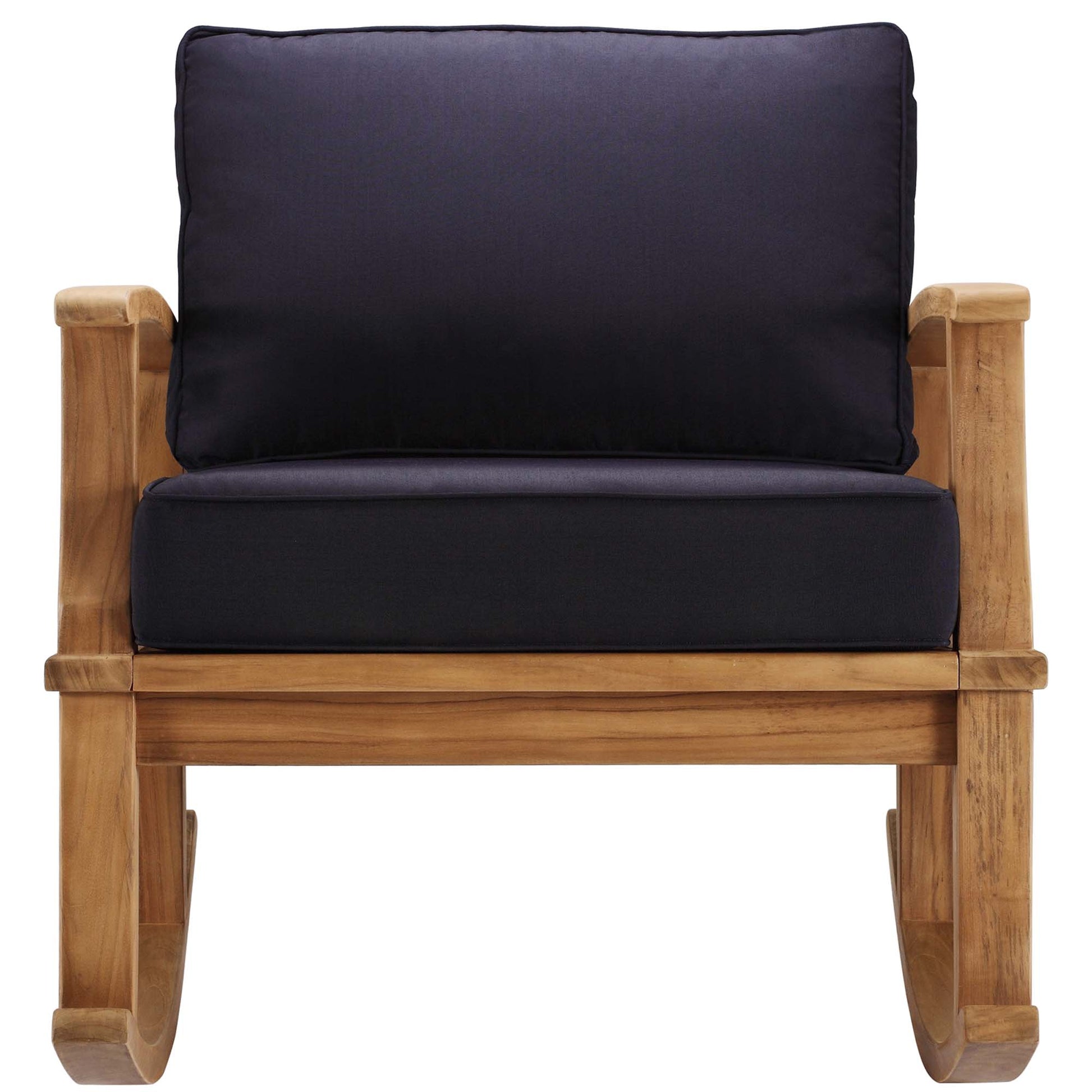 Marina Outdoor Patio Teak Rocking Chair by Modway - Best Buy Furniture