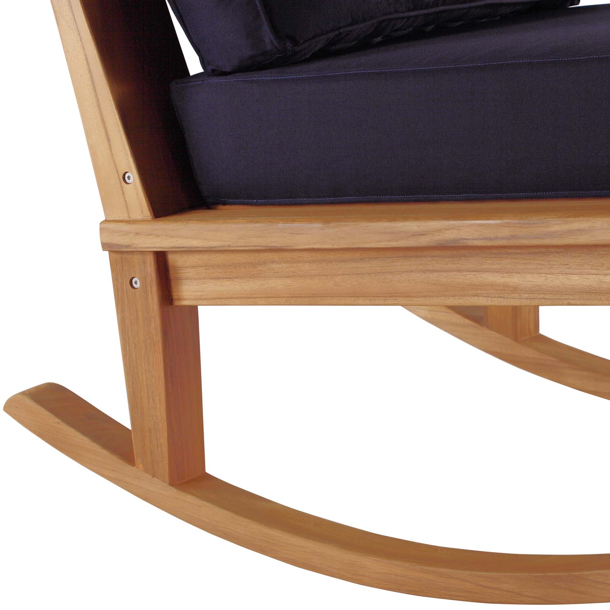Marina Outdoor Patio Teak Rocking Chair by Modway - Best Buy Furniture