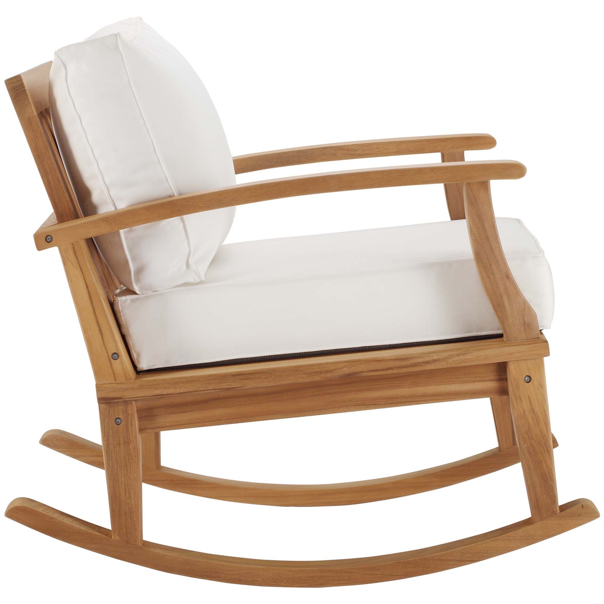 Marina Outdoor Patio Teak Rocking Chair by Modway - Best Buy Furniture