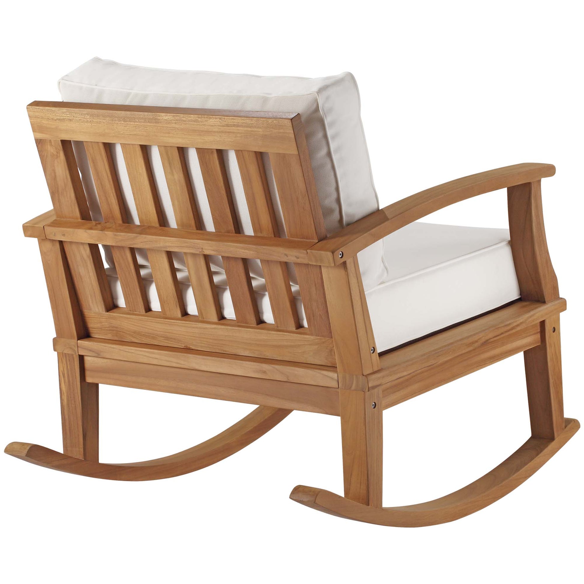 Marina Outdoor Patio Teak Rocking Chair by Modway - Best Buy Furniture
