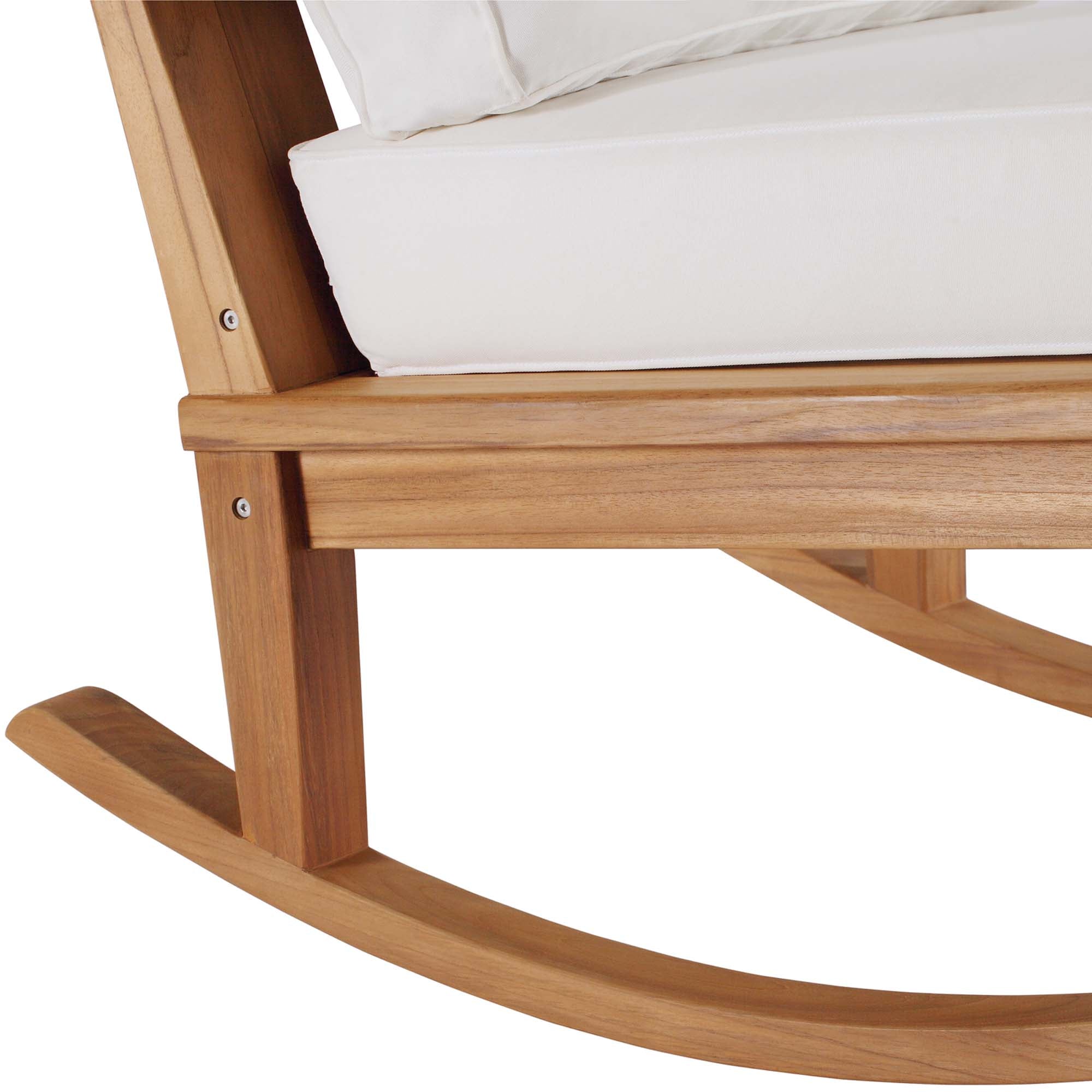 Marina Outdoor Patio Teak Rocking Chair by Modway - Best Buy Furniture