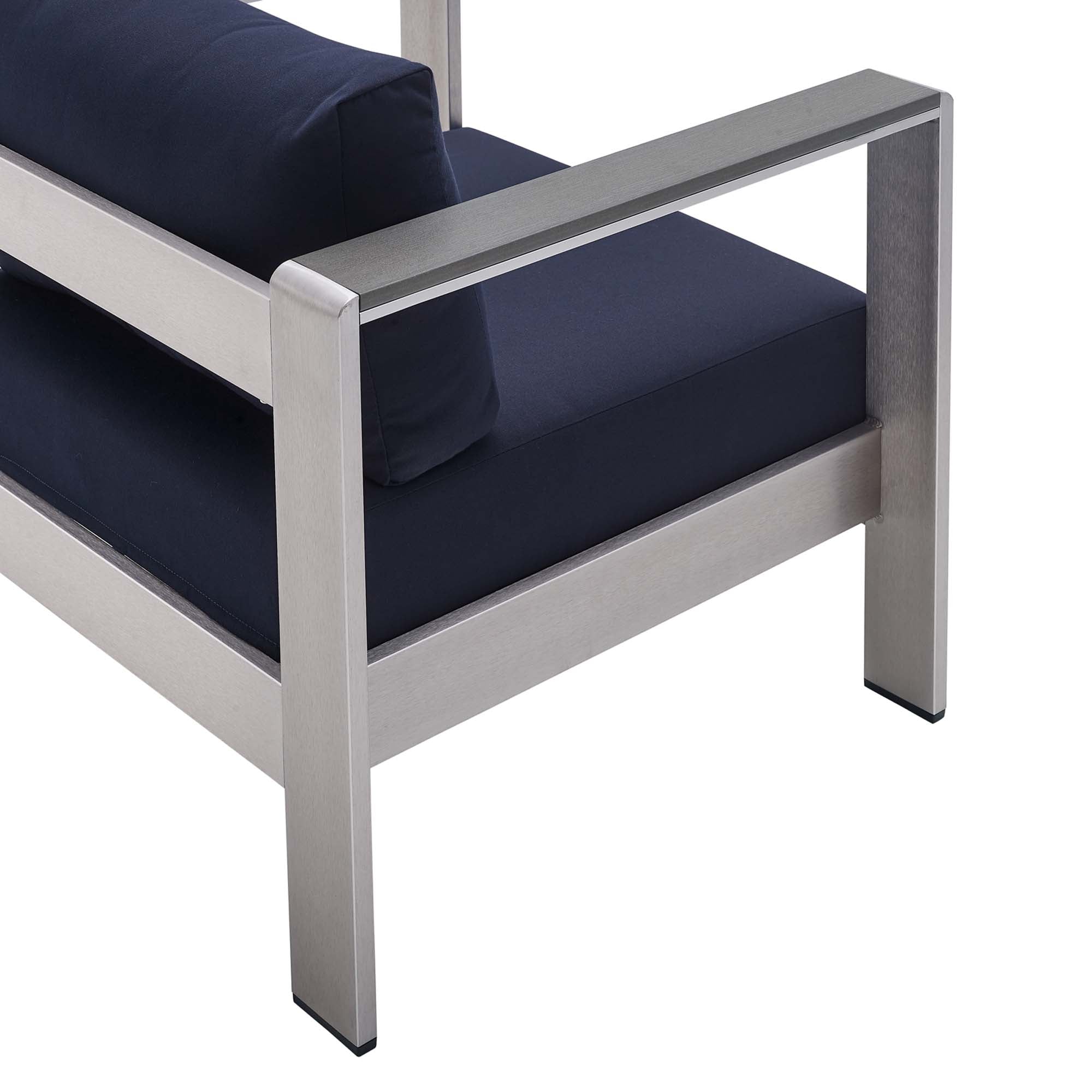 Shore Sunbrella� Fabric Aluminum Outdoor Patio Armchair by Modway