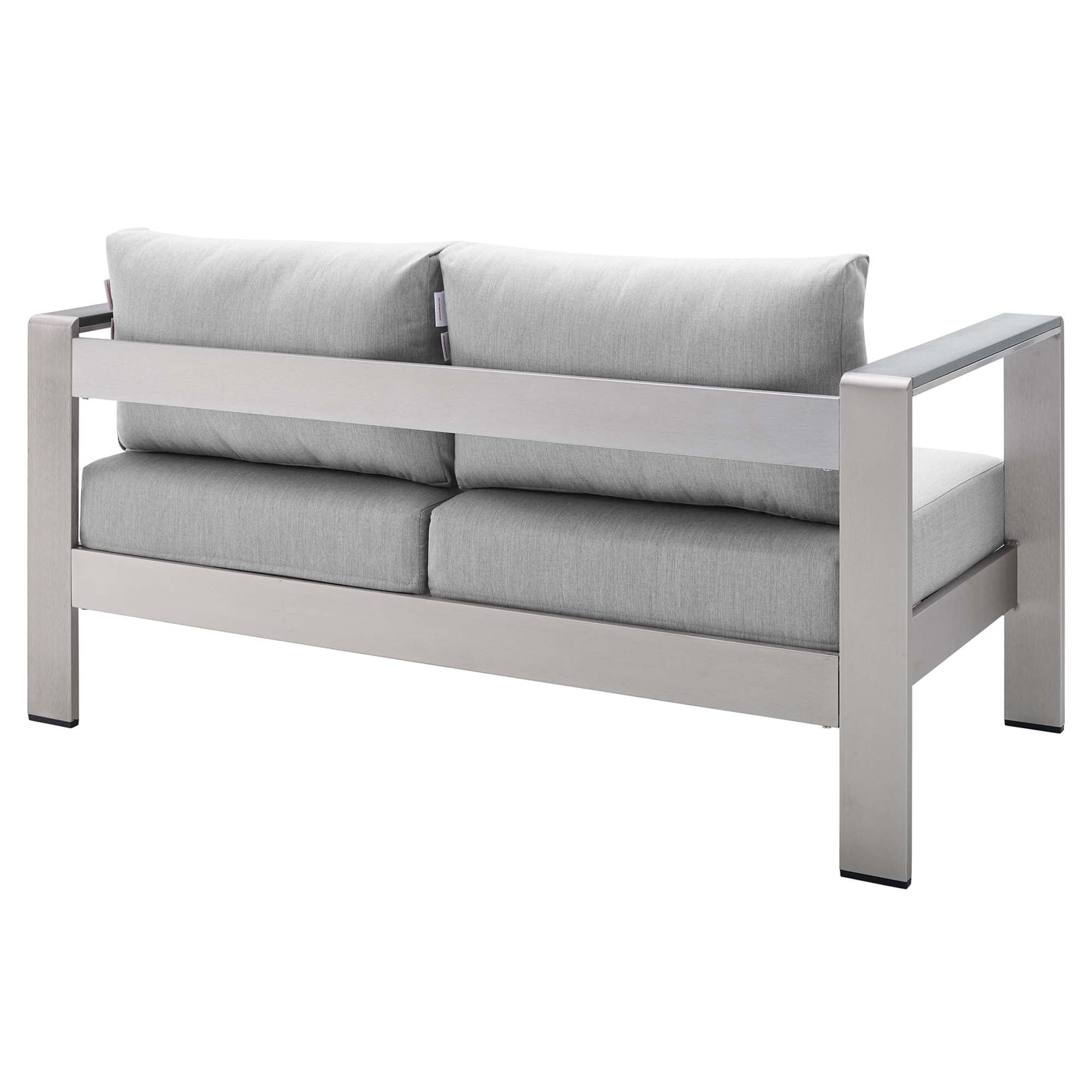 Shore Sunbrella� Fabric Aluminum Outdoor Patio Loveseat by Modway