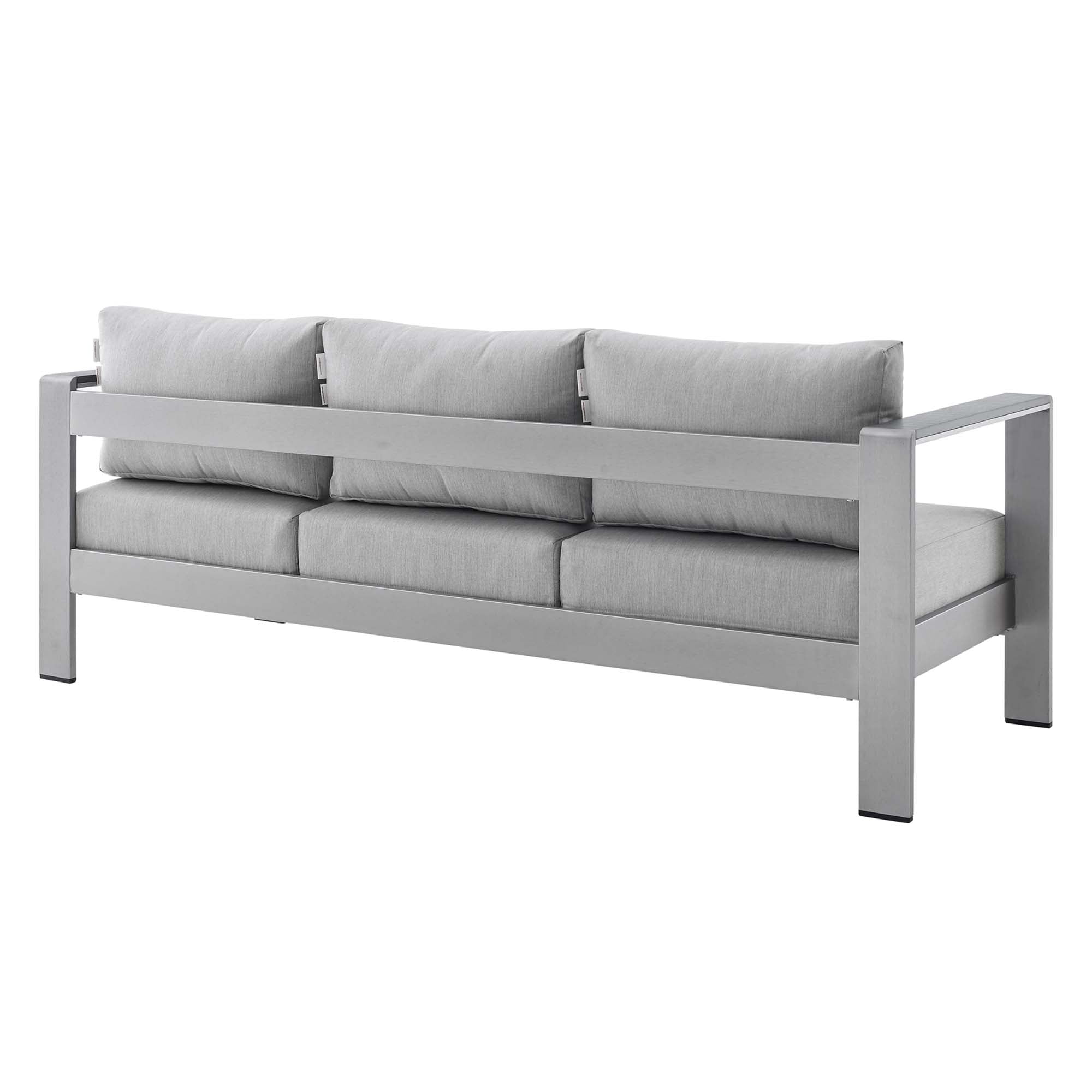 Shore Sunbrella� Fabric Aluminum Outdoor Patio Sofa by Modway