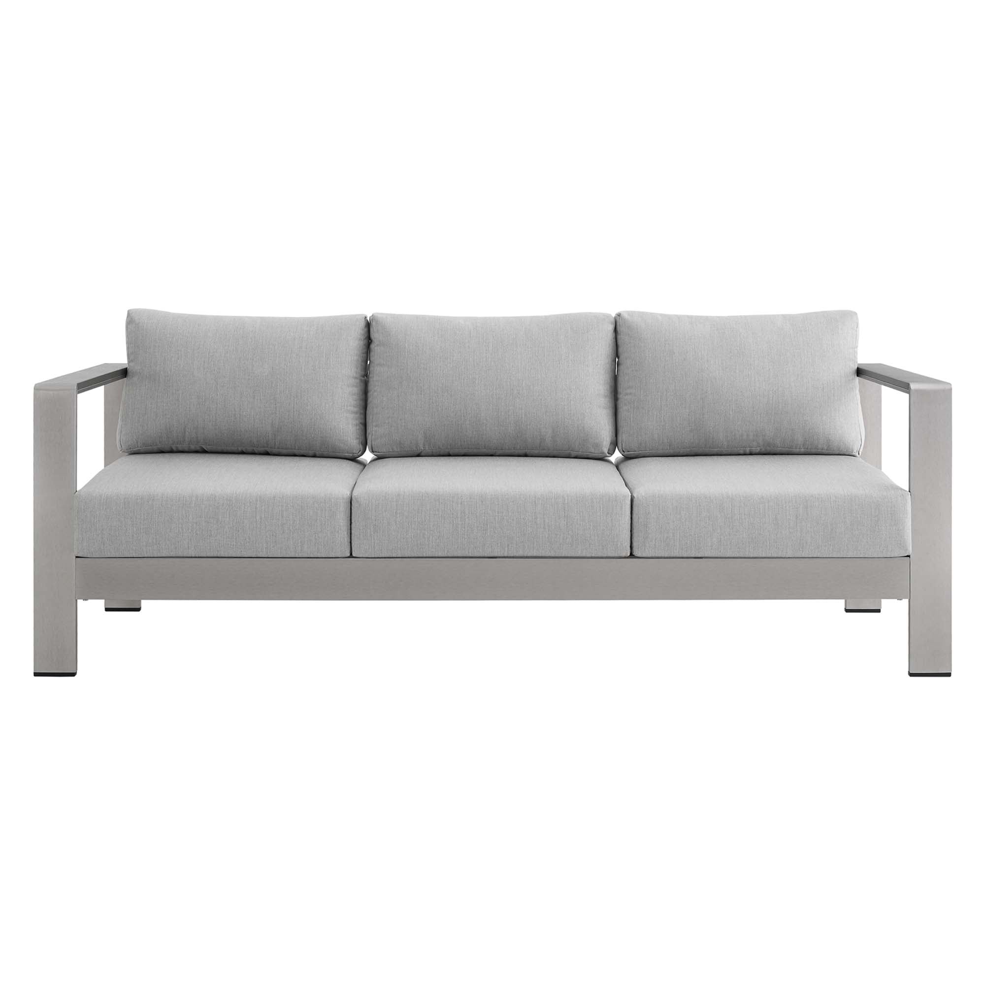 Shore Sunbrella� Fabric Aluminum Outdoor Patio Sofa by Modway