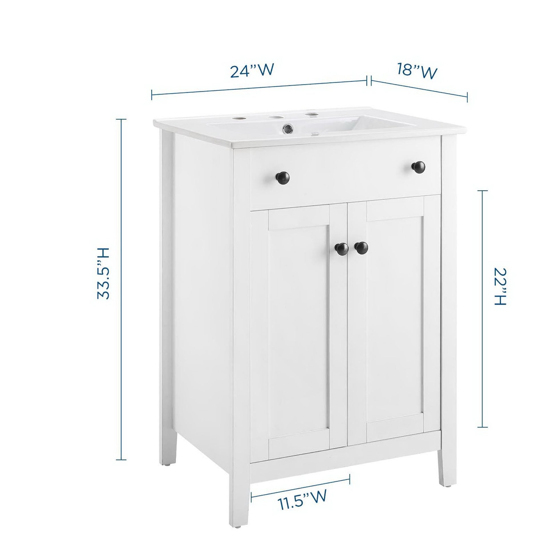 Nantucket 24" Bathroom Vanity by Modway - Best Buy Furniture