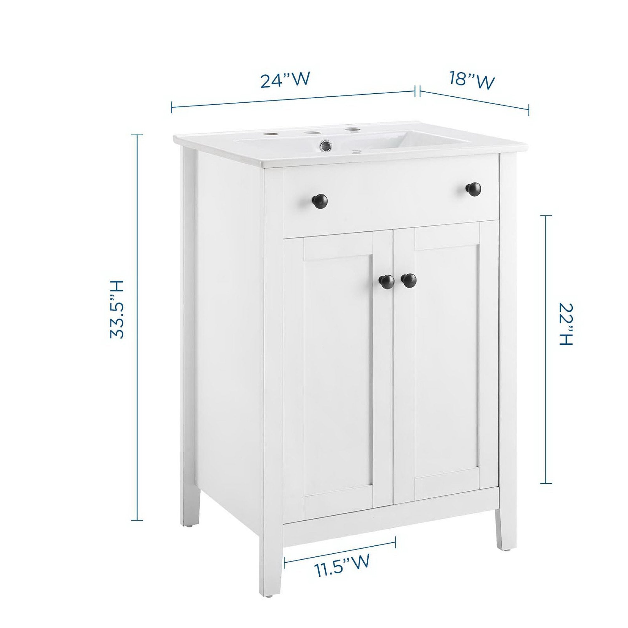 Nantucket 24" Bathroom Vanity by Modway - Best Buy Furniture