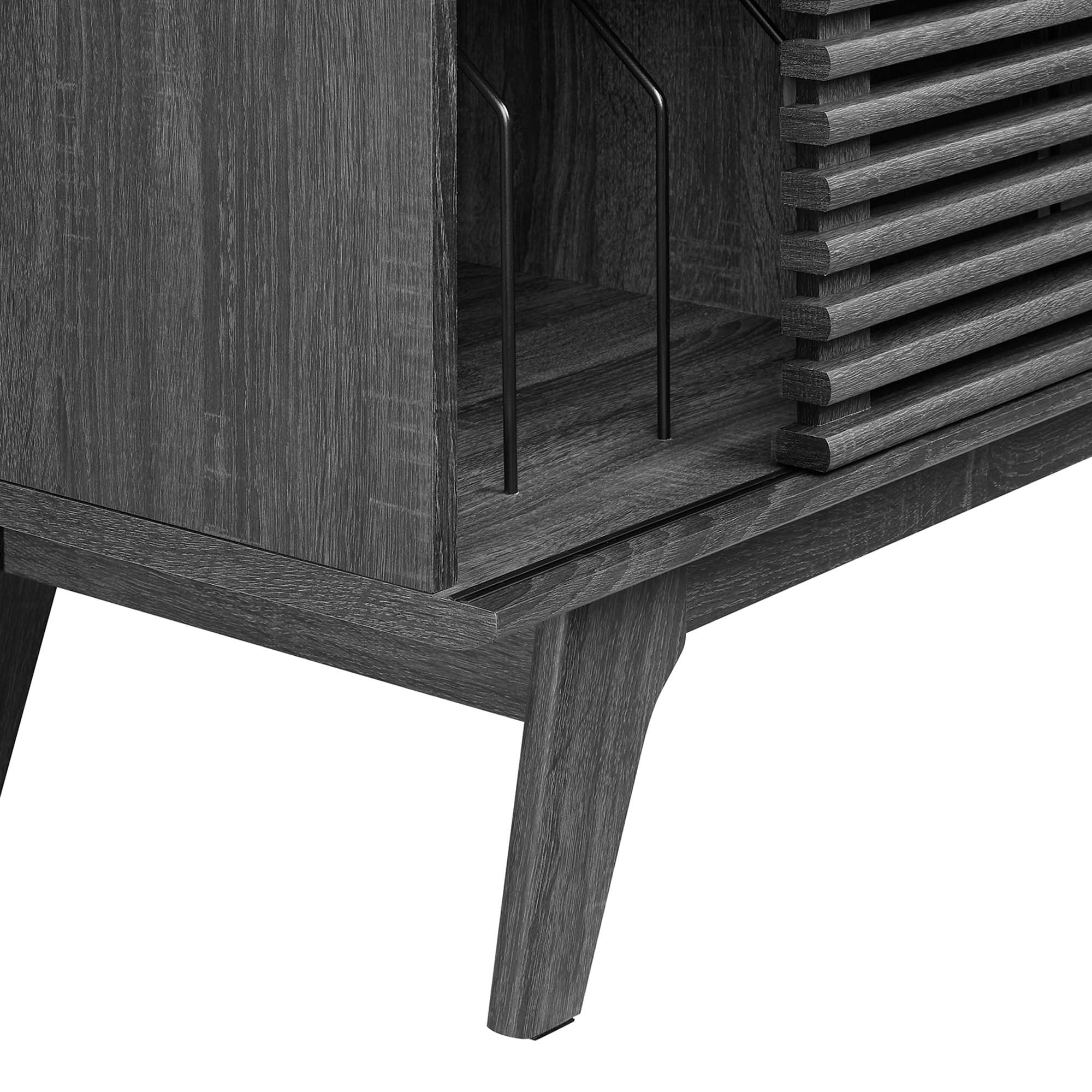 Render Vinyl Record Display Stand by Modway
