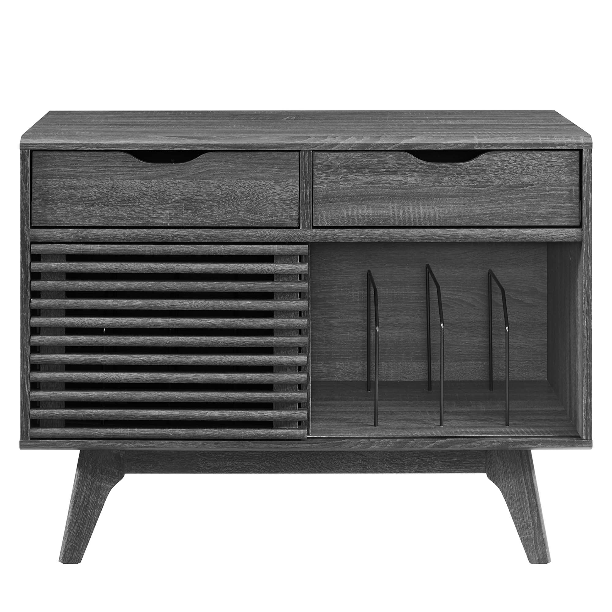Render Vinyl Record Display Stand by Modway