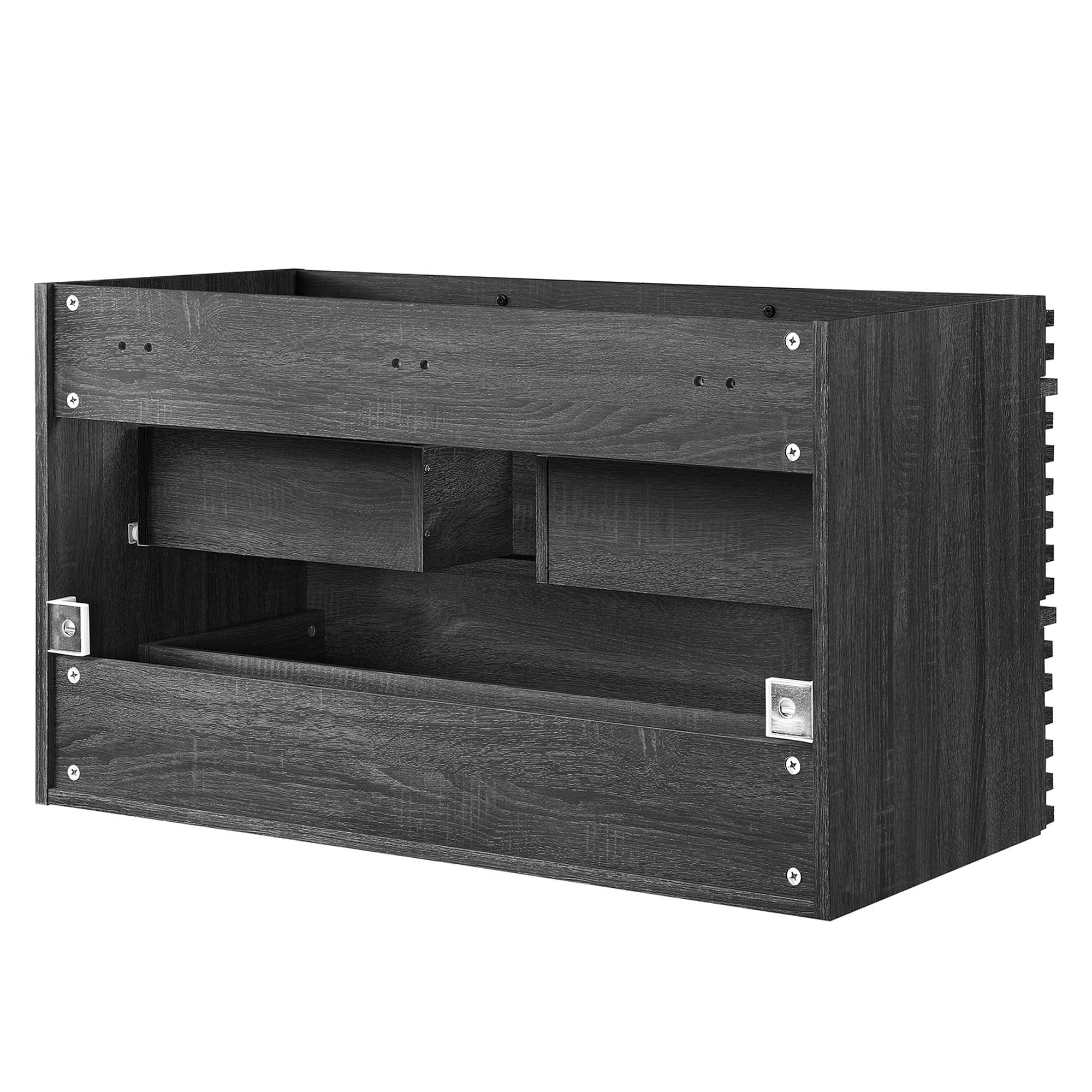 Render 36" Wall-Mount Bathroom Vanity Cabinet (Sink Basin Not Included) by Modway