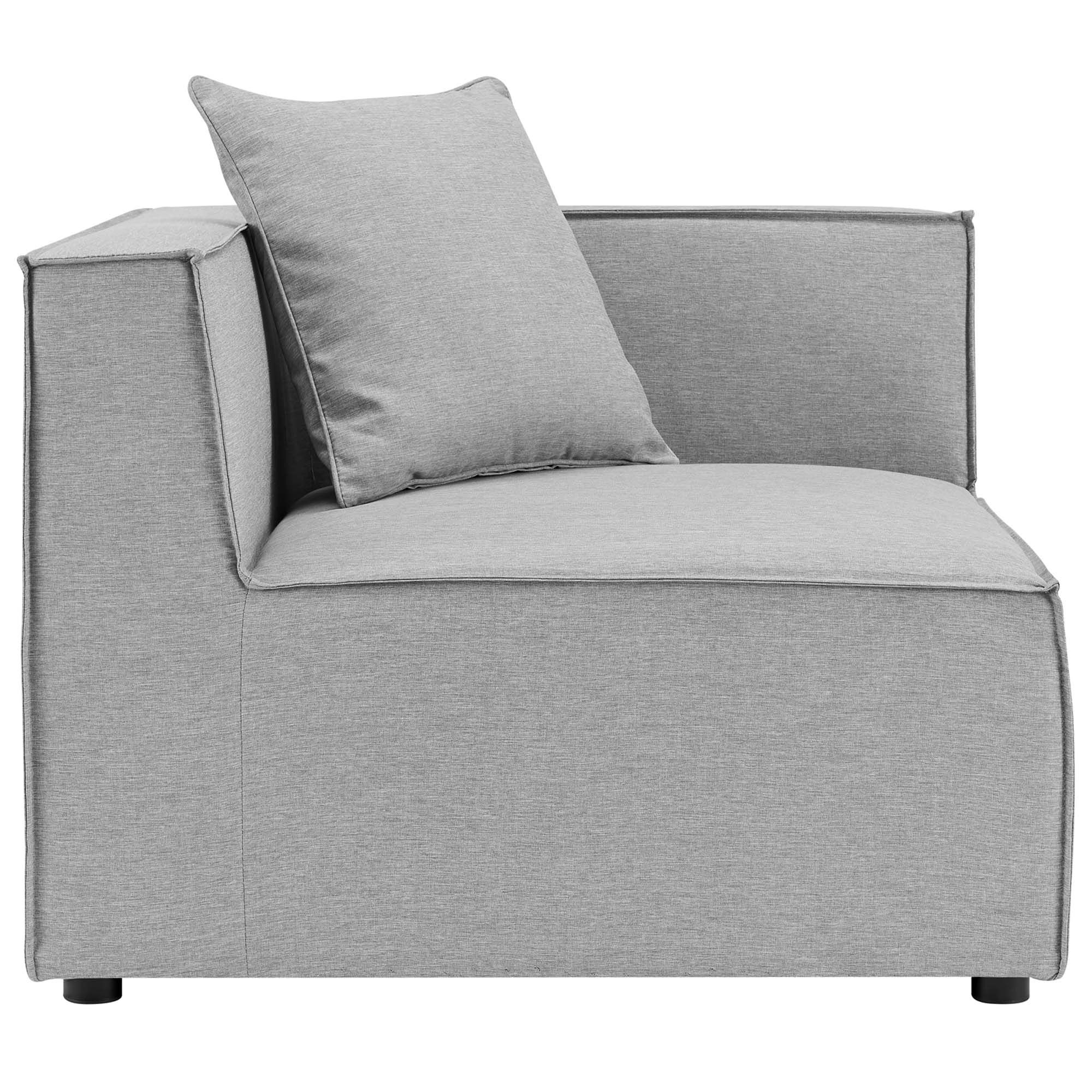 Saybrook 2-Piece Outdoor Patio Upholstered Sectional Sofa Loveseat by Modway