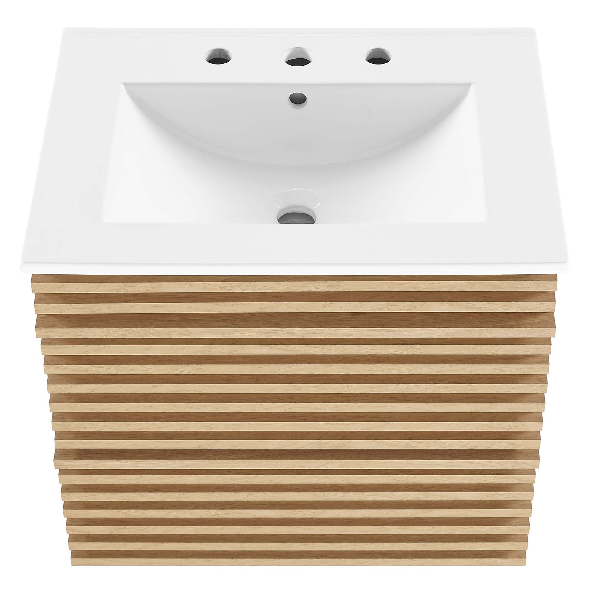Render 24" Wall-Mount Bathroom Vanity by Modway