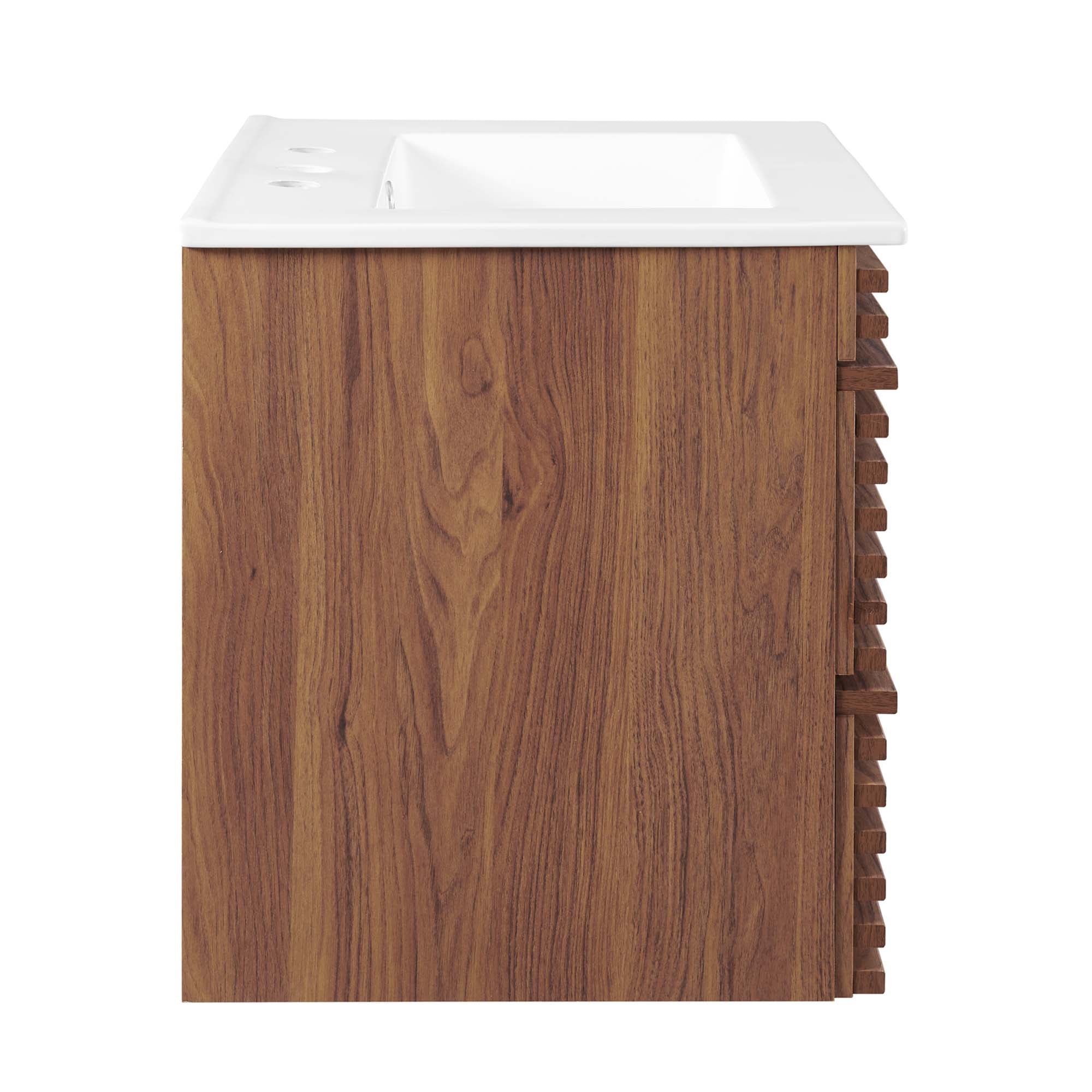 Render 24" Wall-Mount Bathroom Vanity by Modway