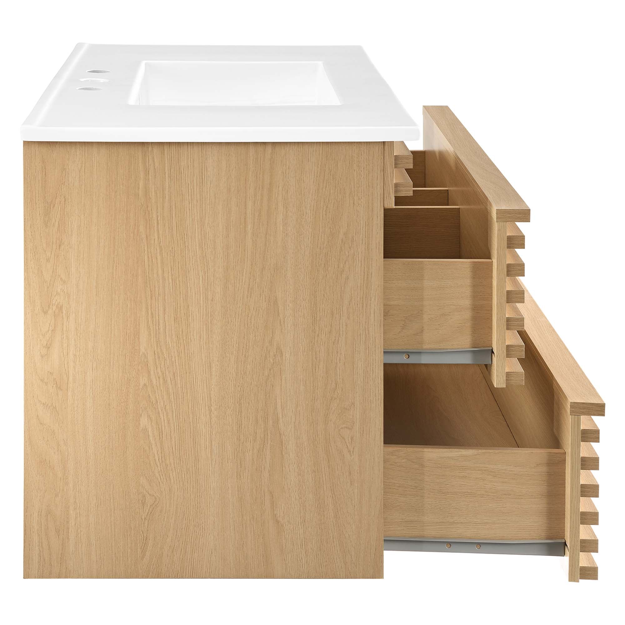 Render 36" Wall-Mount Bathroom Vanity by Modway