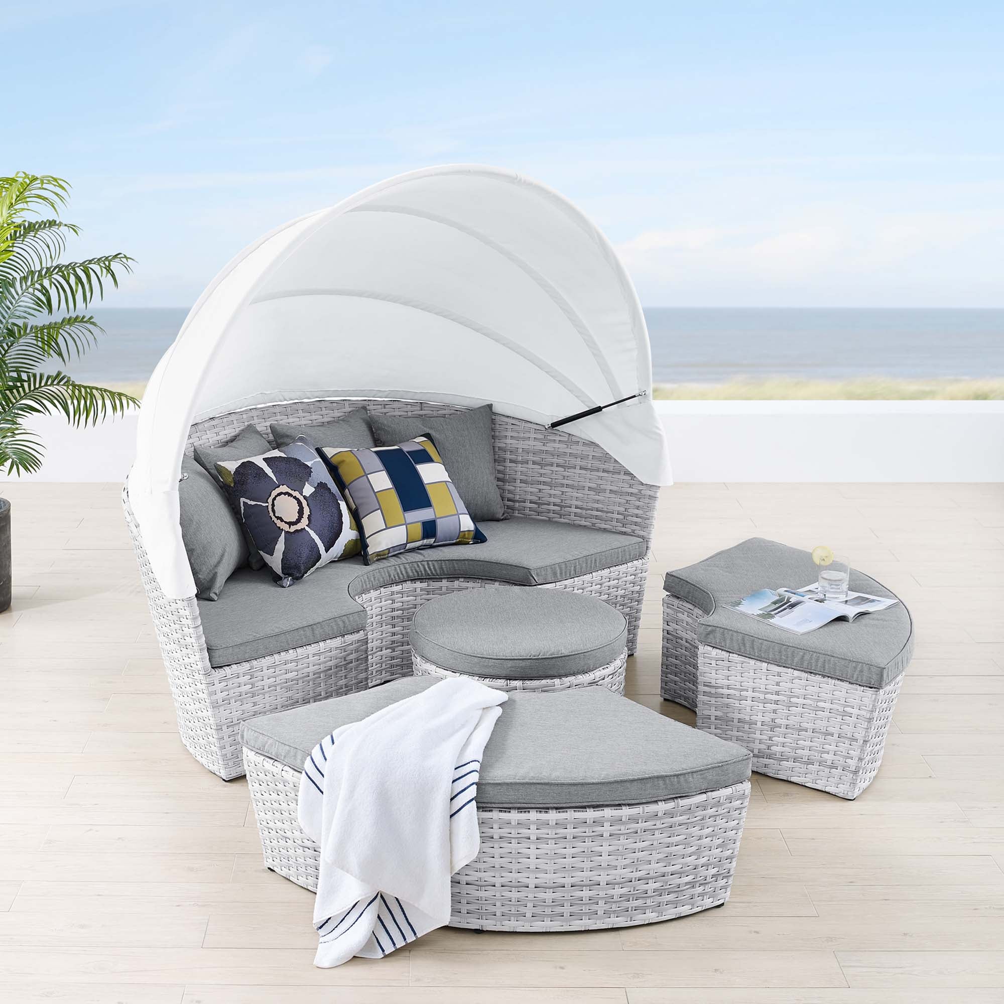 Scottsdale Canopy Outdoor Patio Daybed by Modway