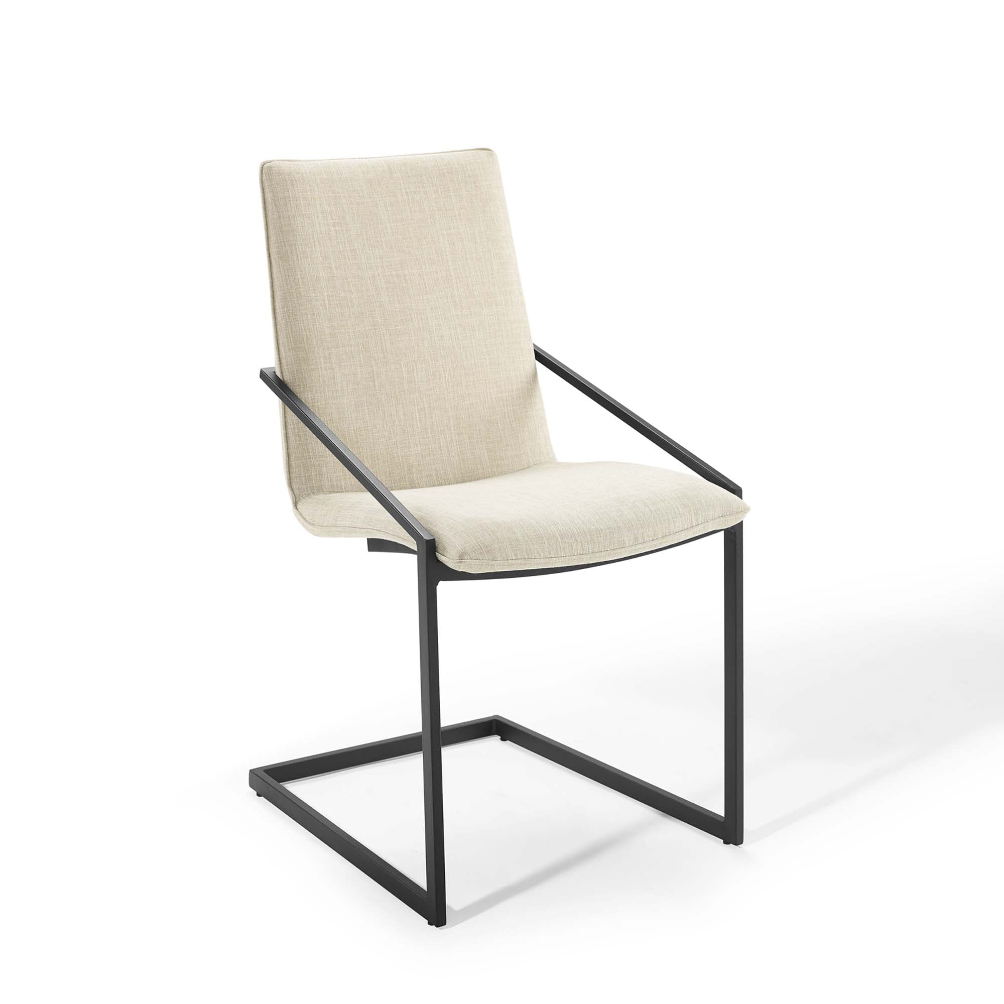 Pitch Upholstered Fabric Dining Armchair Set of 2 by Modway