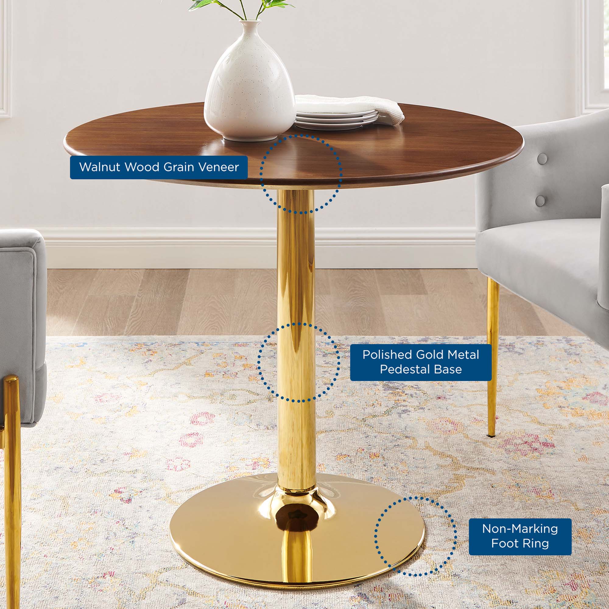 Verne 35" Dining Table by Modway