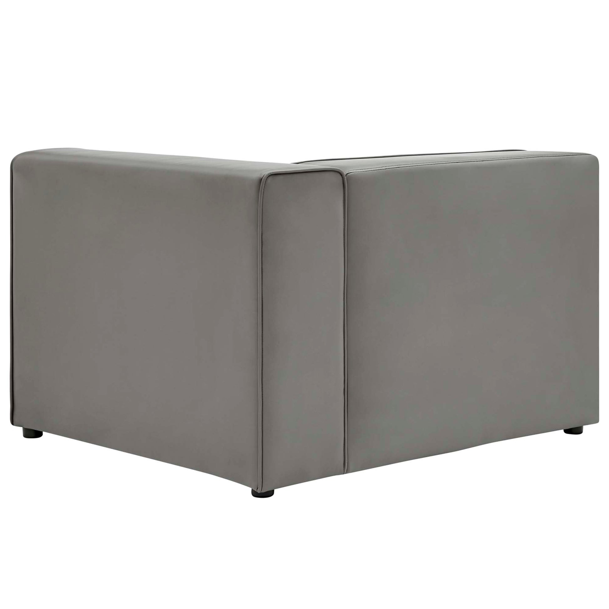 Mingle Vegan Leather Right-Arm Chair by Modway - Best Buy Furniture