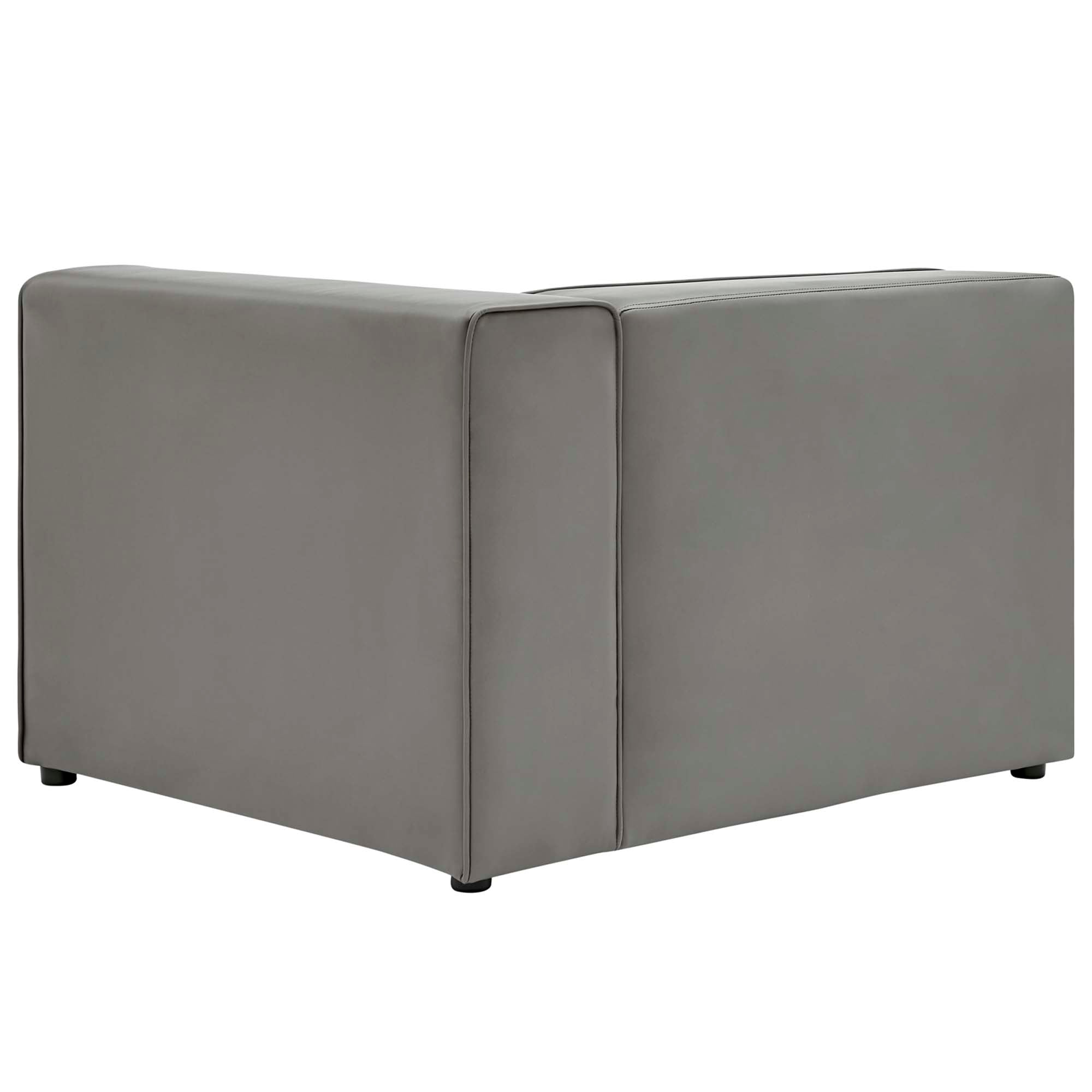 Mingle Vegan Leather Right-Arm Chair by Modway - Best Buy Furniture