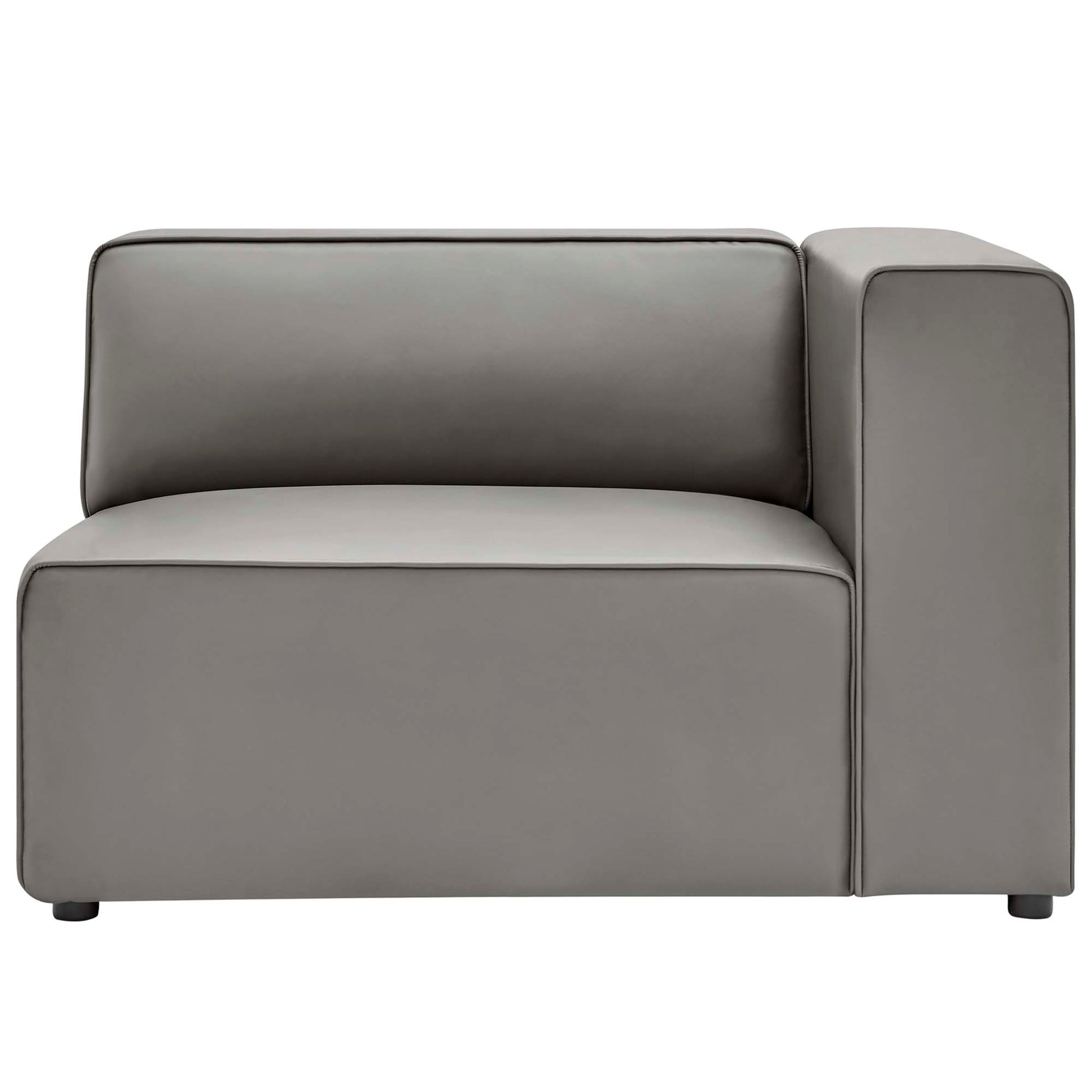 Mingle Vegan Leather Right-Arm Chair by Modway - Best Buy Furniture
