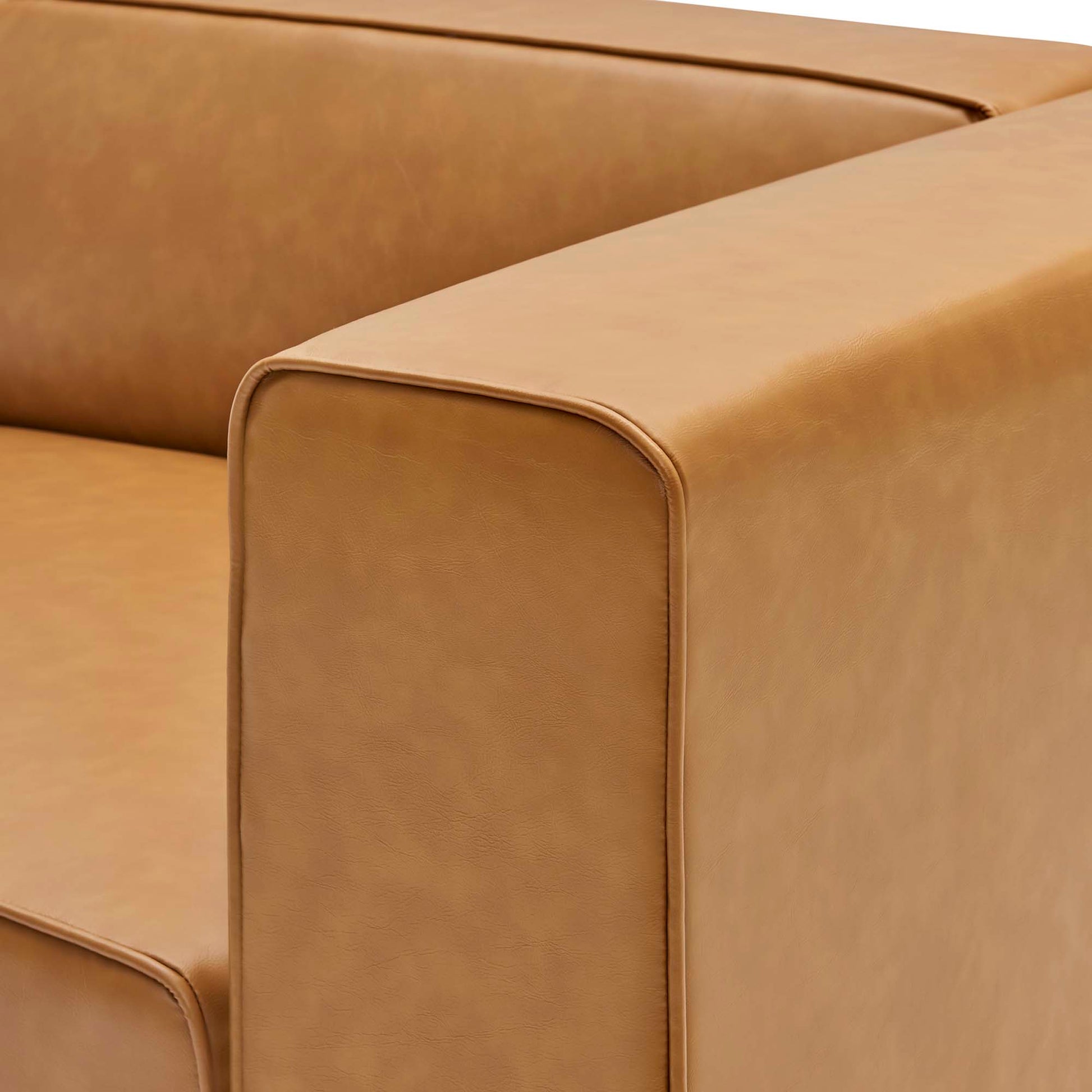 Mingle Vegan Leather Right-Arm Chair by Modway - Best Buy Furniture