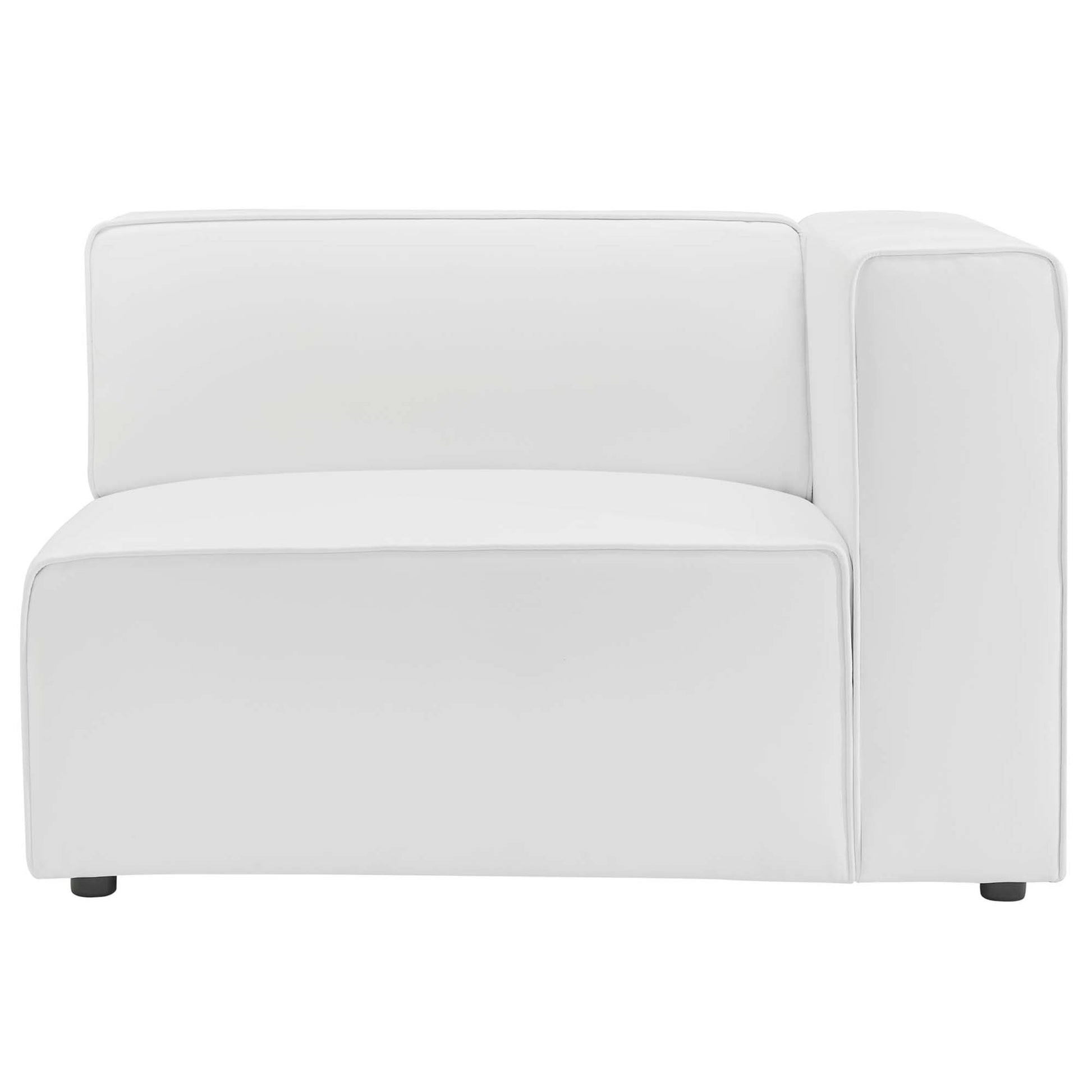 Mingle Vegan Leather Right-Arm Chair by Modway - Best Buy Furniture