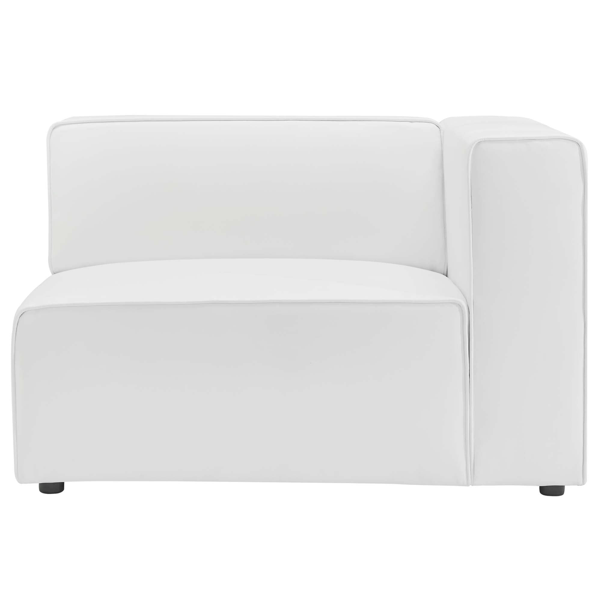 Mingle Vegan Leather Right-Arm Chair by Modway - Best Buy Furniture