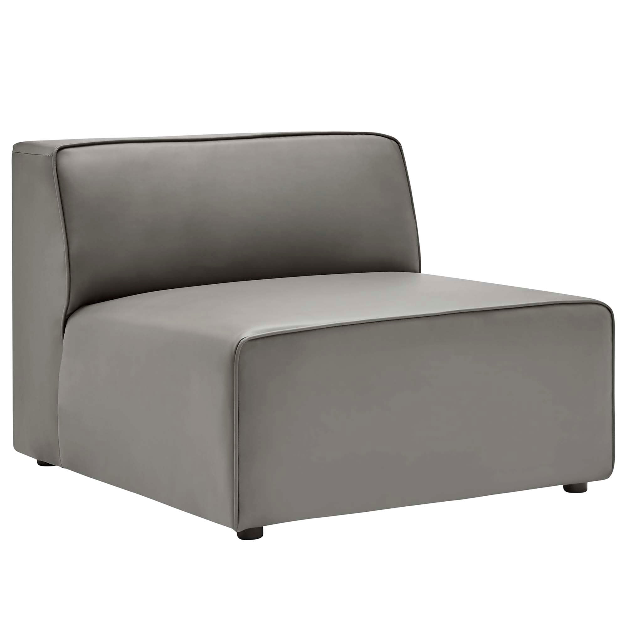Mingle Vegan Leather Armless Chair by Modway - Best Buy Furniture