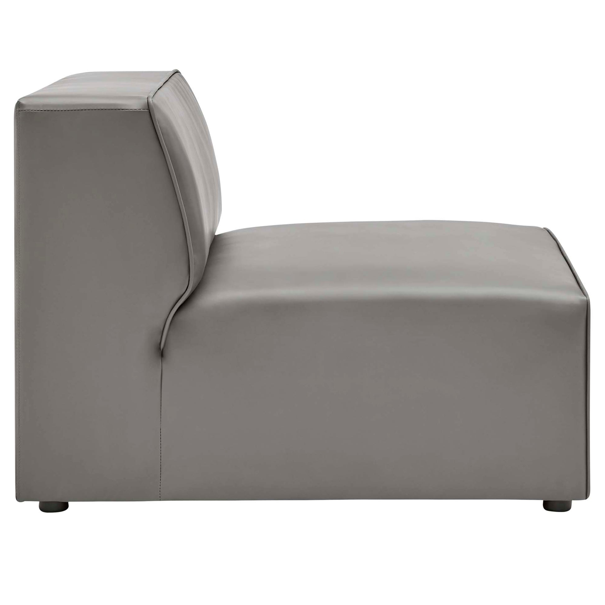 Mingle Vegan Leather Armless Chair by Modway - Best Buy Furniture