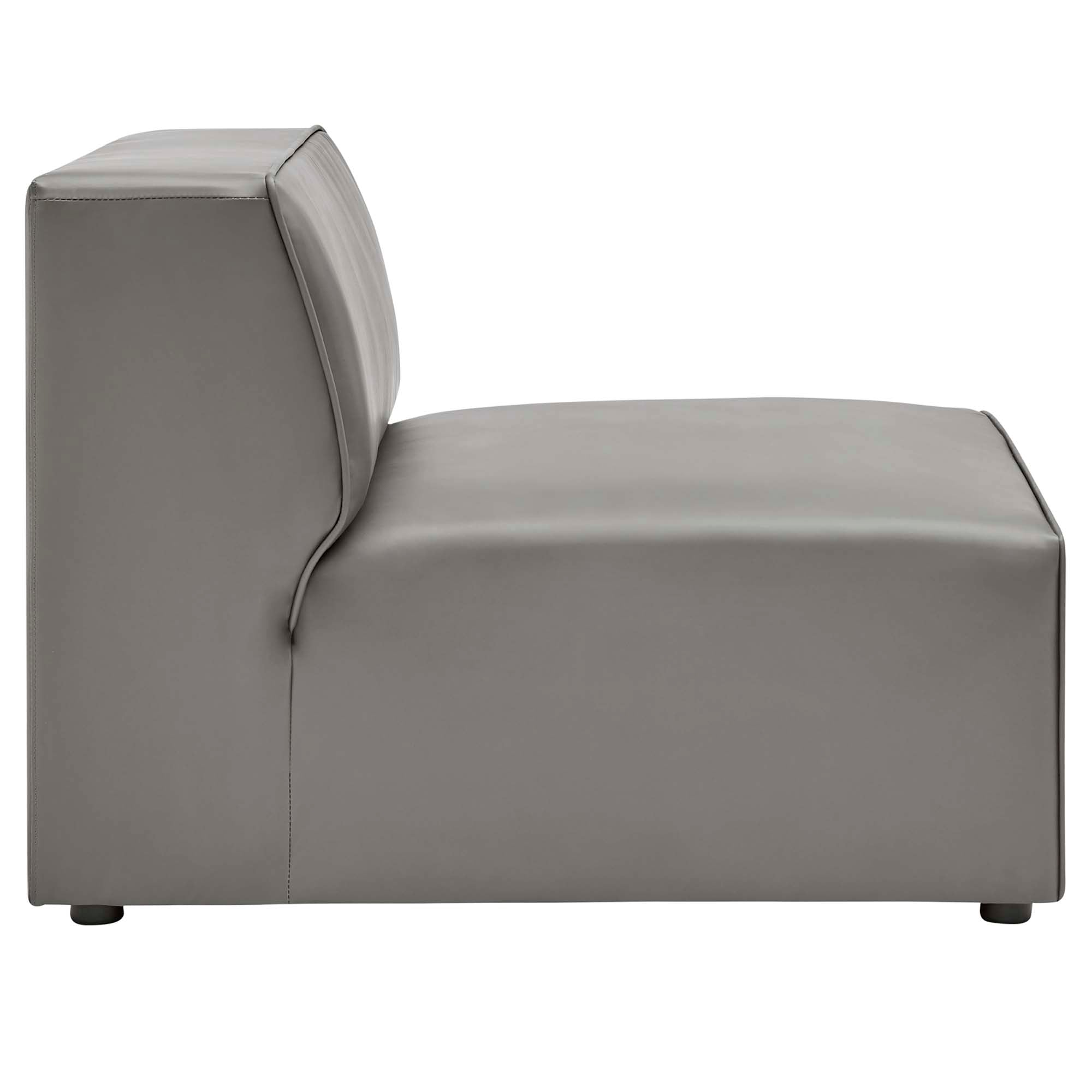 Mingle Vegan Leather Armless Chair by Modway - Best Buy Furniture