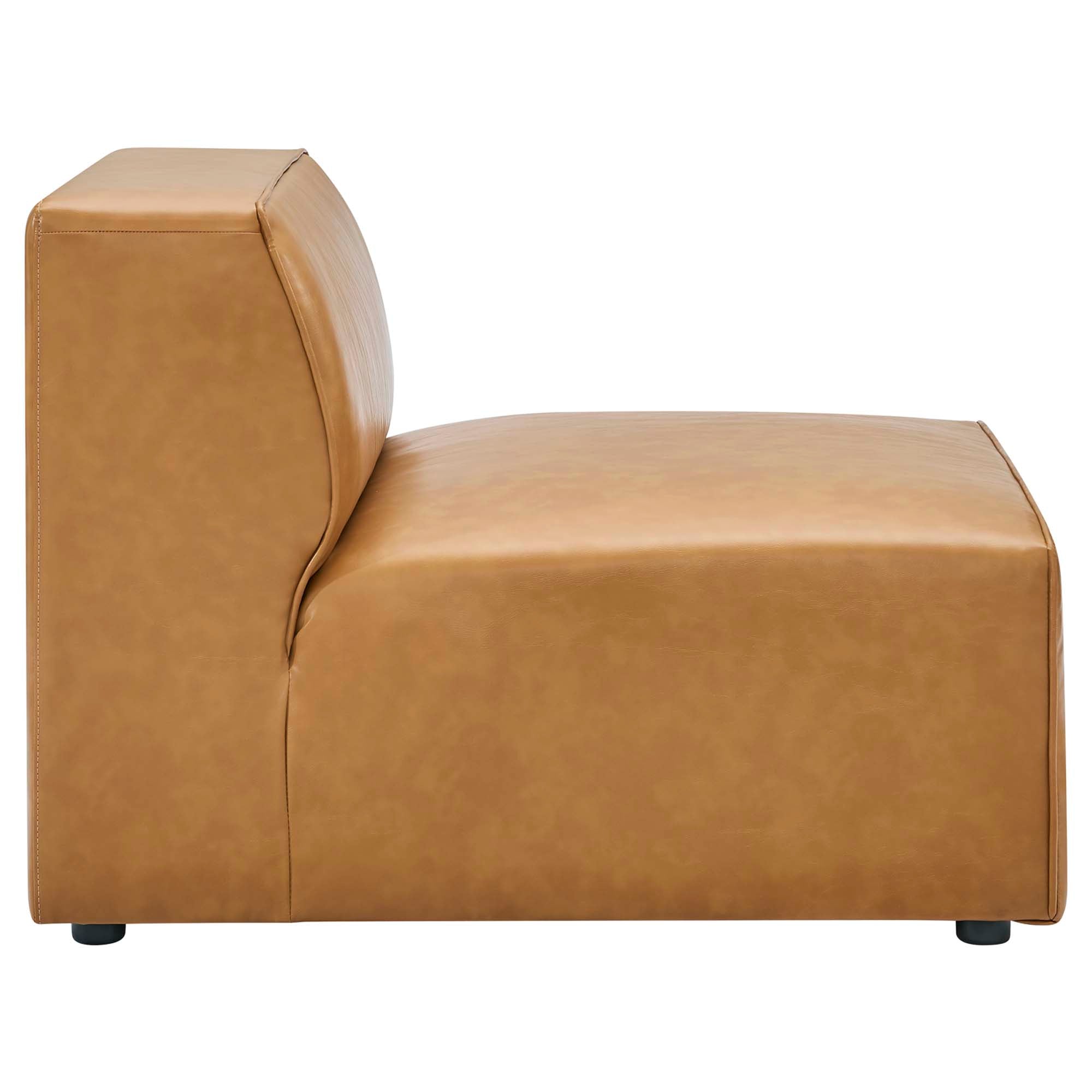 Mingle Vegan Leather Armless Chair by Modway - Best Buy Furniture