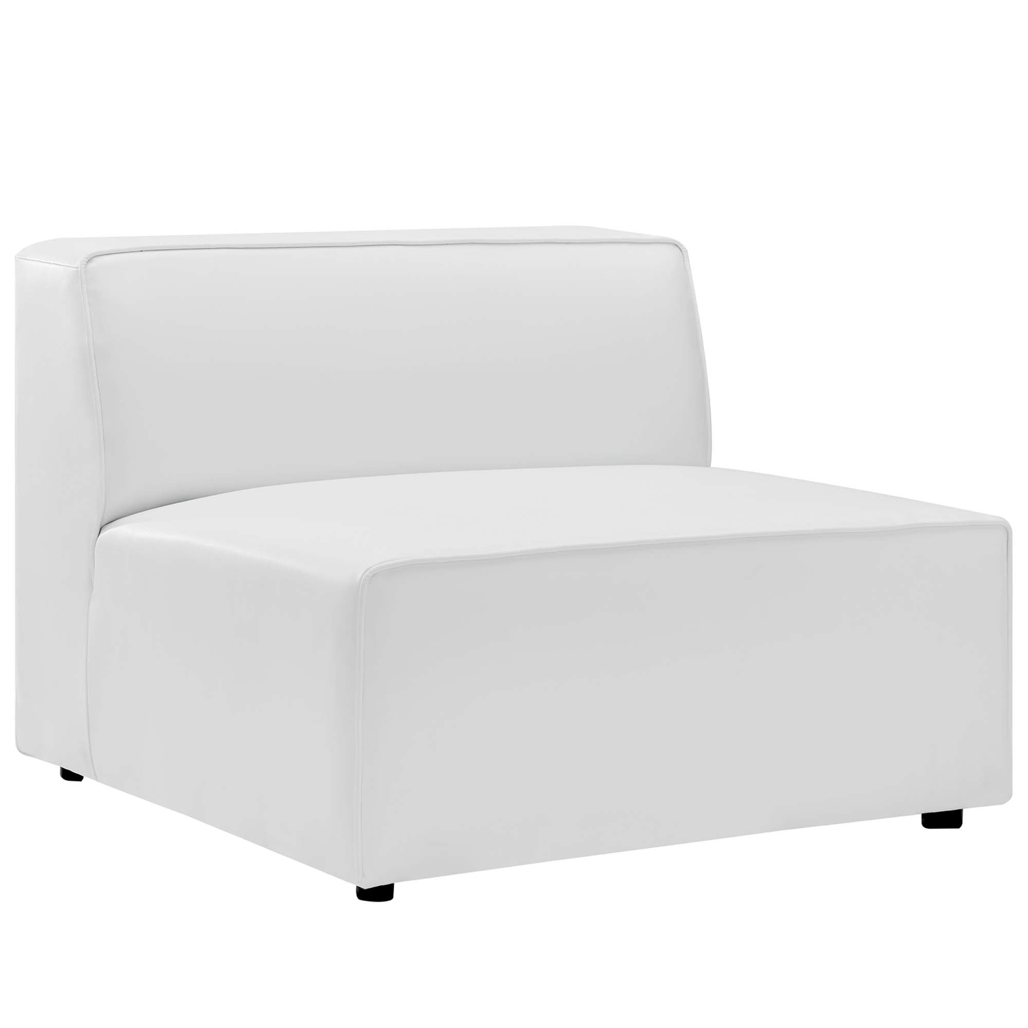 Mingle Vegan Leather Armless Chair by Modway - Best Buy Furniture