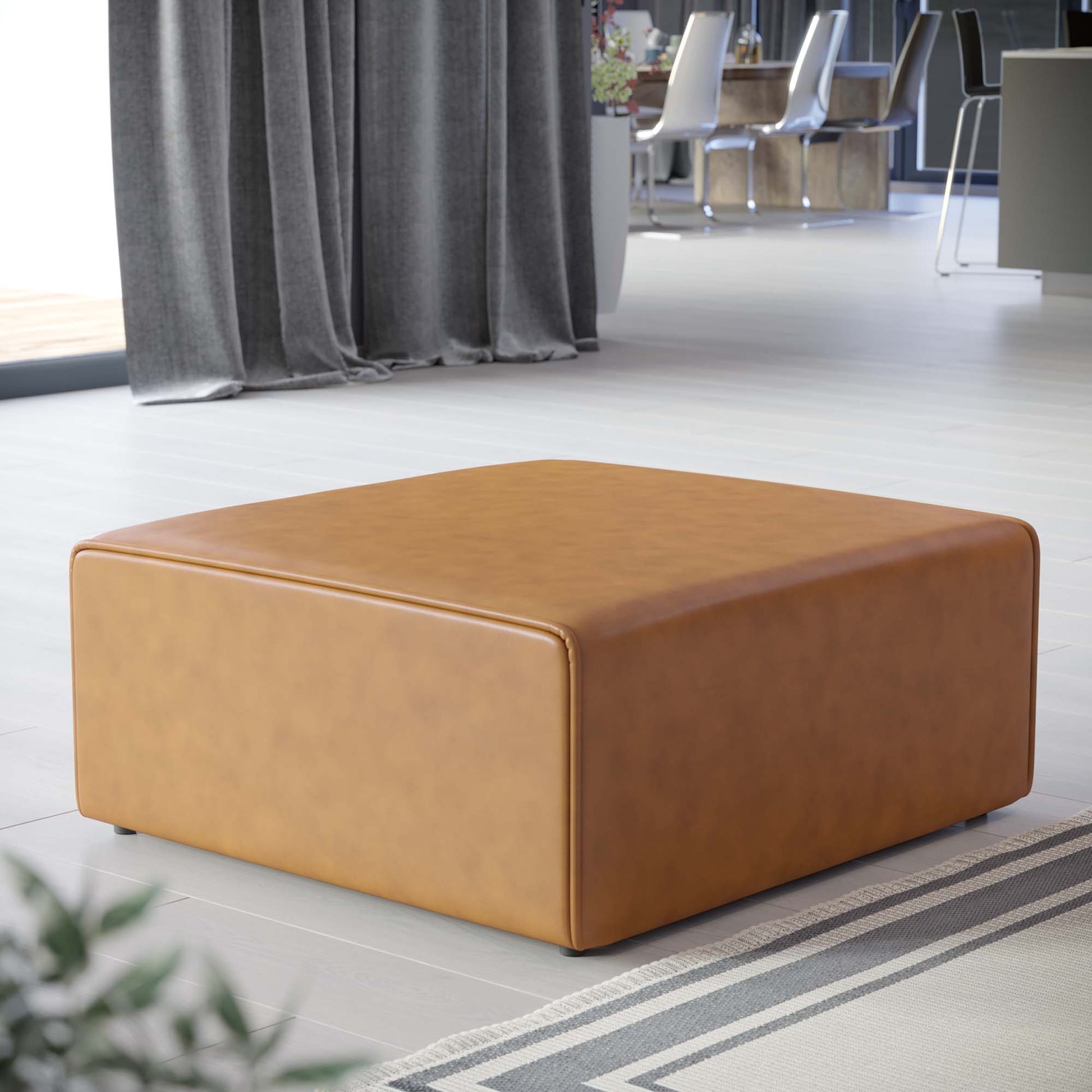 Mingle Vegan Leather Ottoman by Modway - Best Buy Furniture