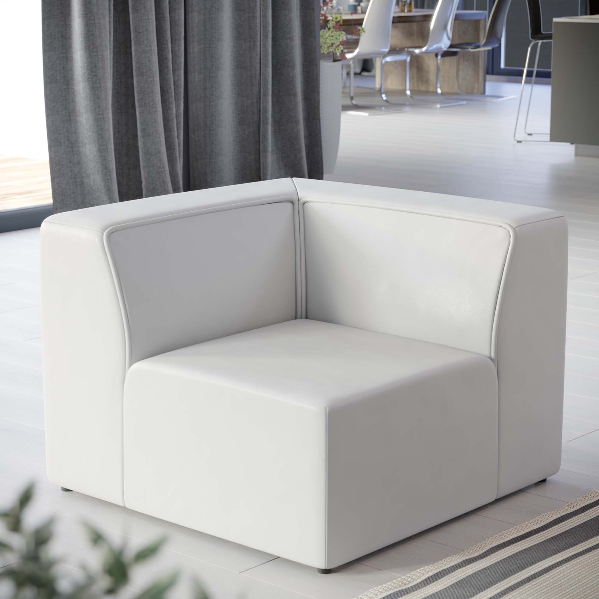 Mingle Vegan Leather Corner Chair by Modway - Best Buy Furniture