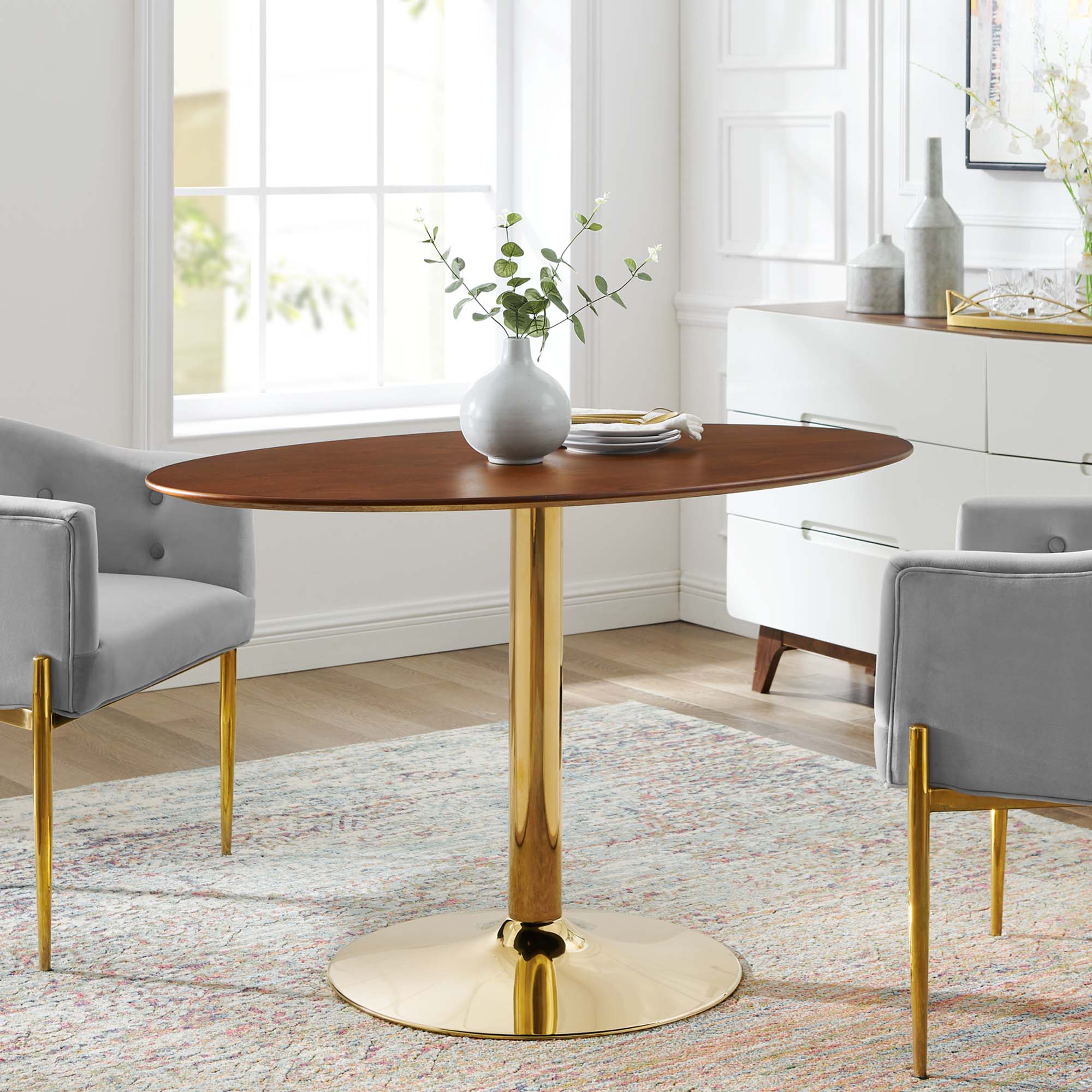 Verne 48" Oval Dining Table by Modway