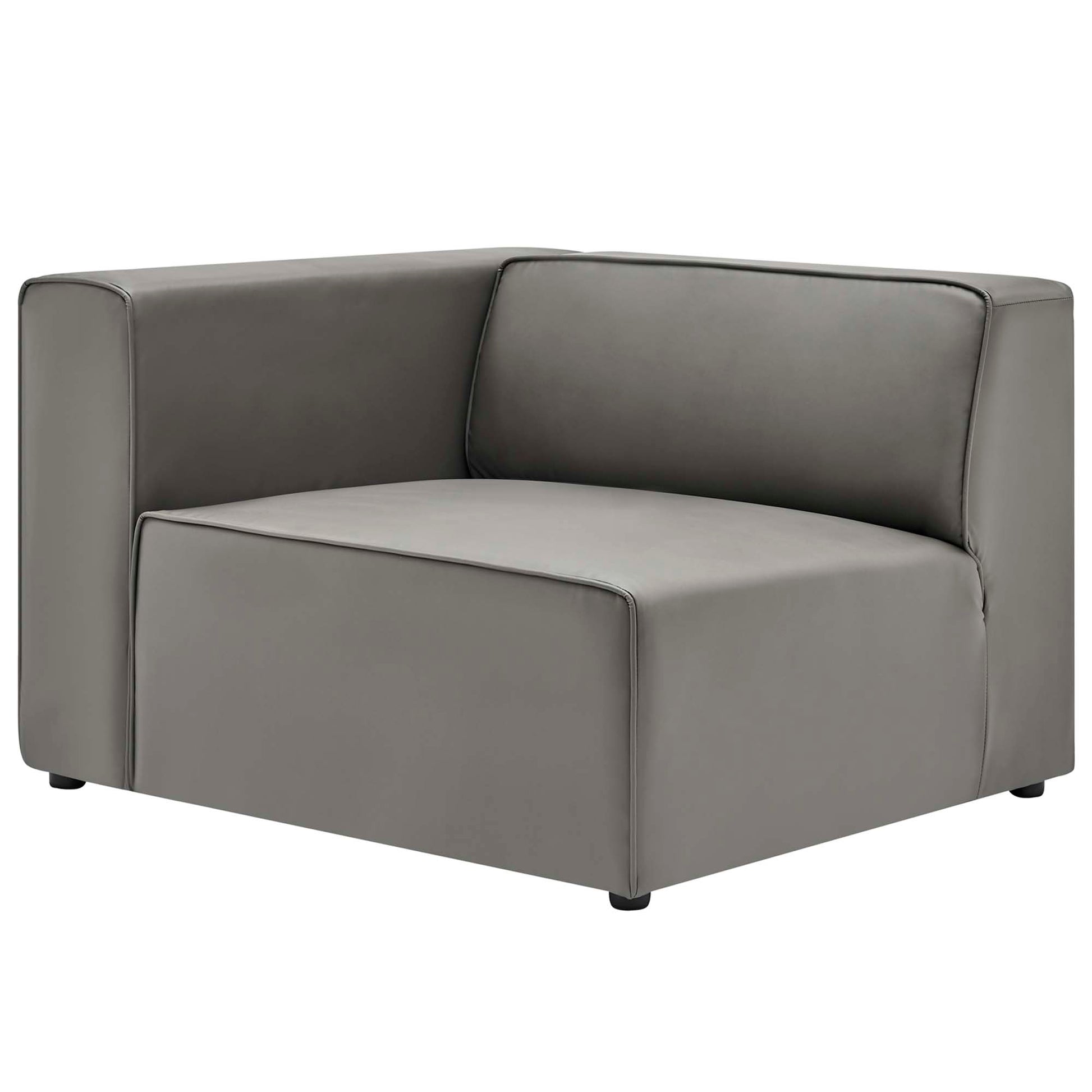 Mingle 3-Piece Vegan Leather Sectional Sofa by Modway - Best Buy Furniture
