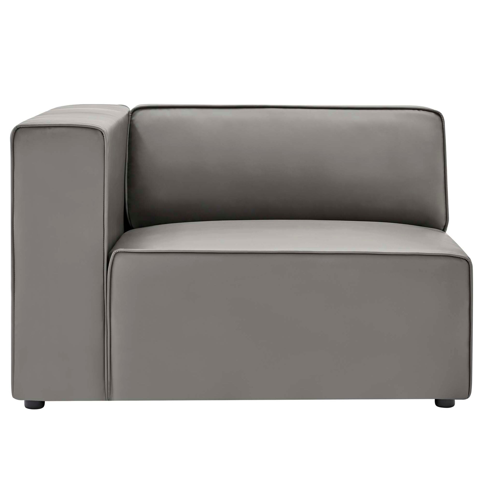 Mingle 3-Piece Vegan Leather Sectional Sofa by Modway - Best Buy Furniture