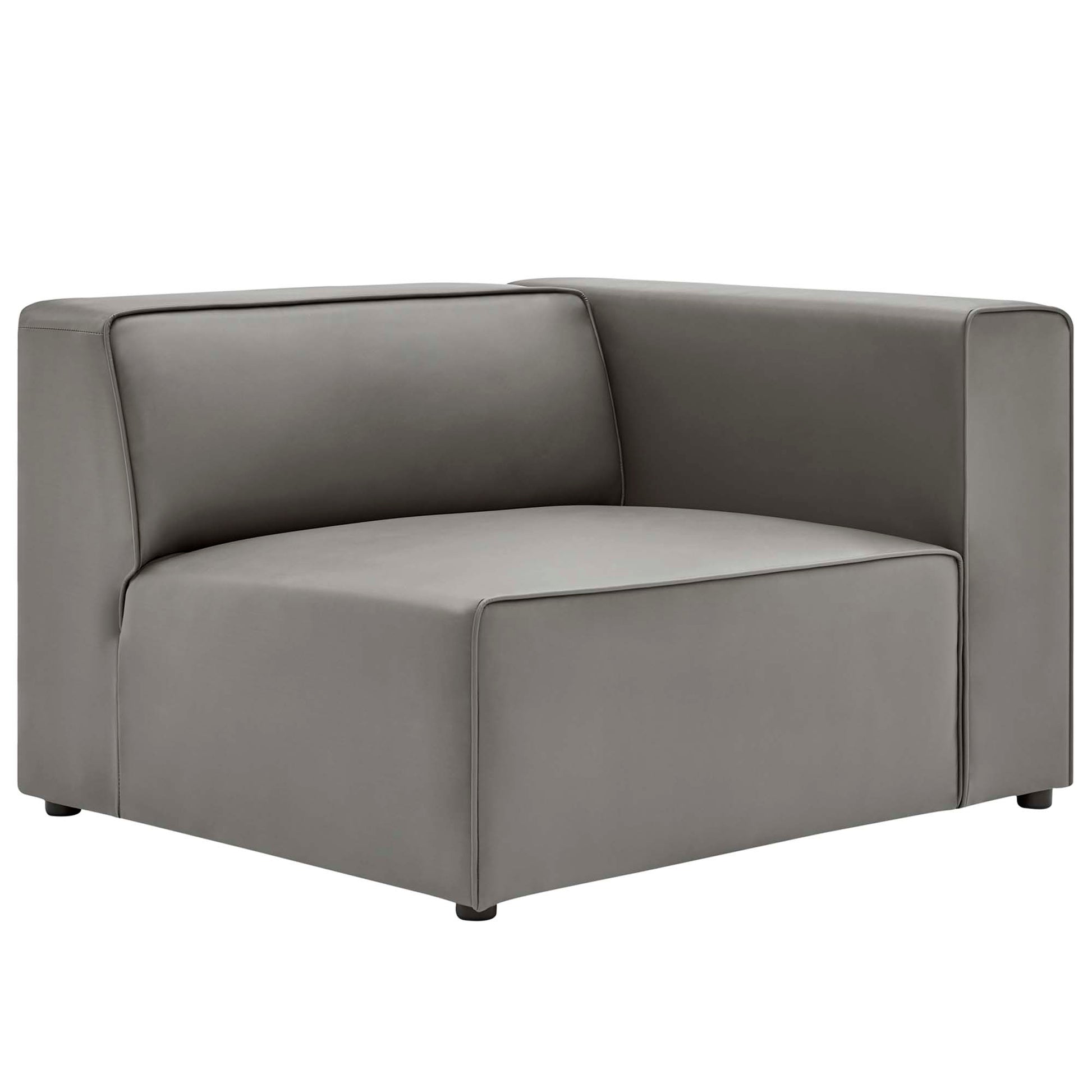 Mingle 3-Piece Vegan Leather Sectional Sofa by Modway - Best Buy Furniture