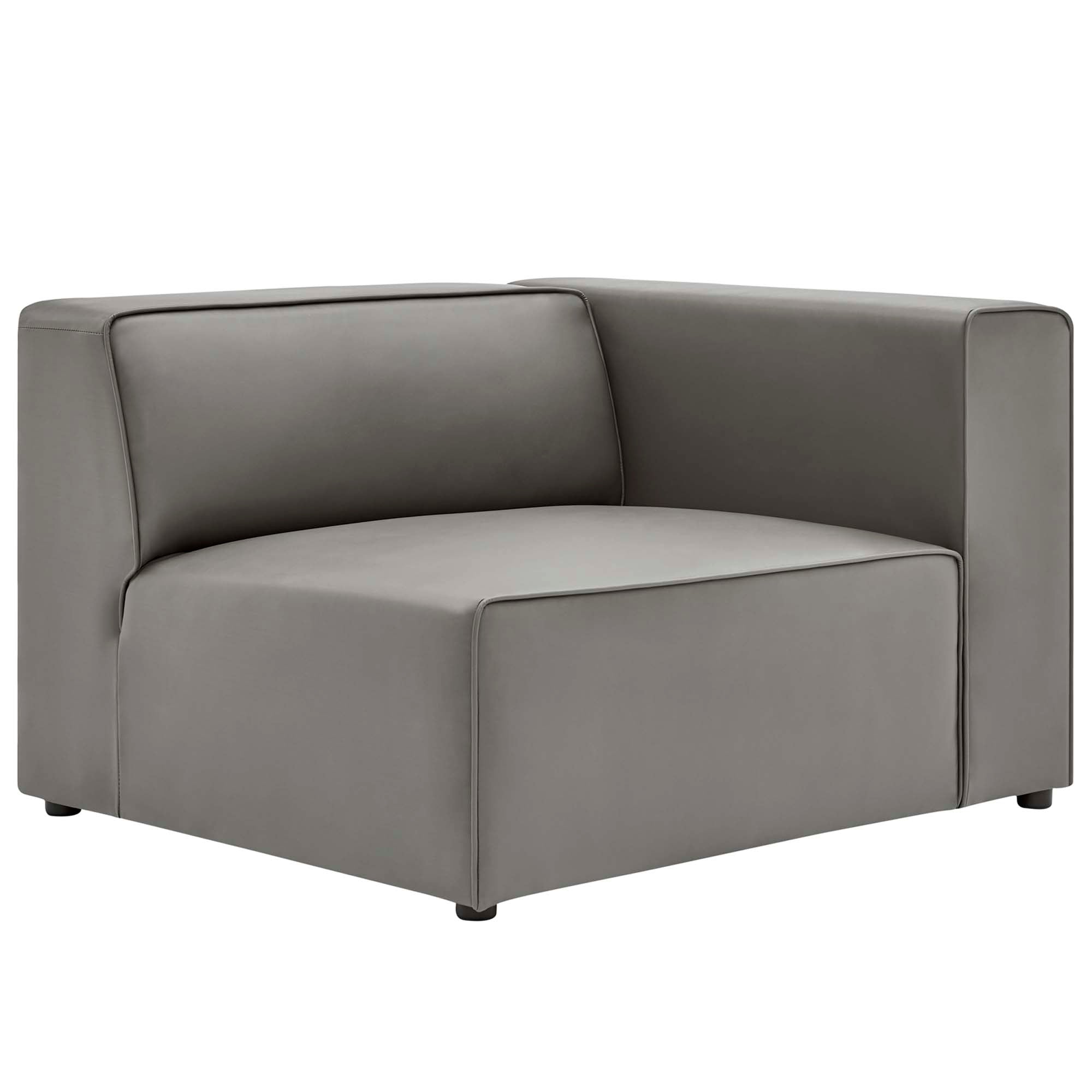 Mingle 3-Piece Vegan Leather Sectional Sofa by Modway - Best Buy Furniture
