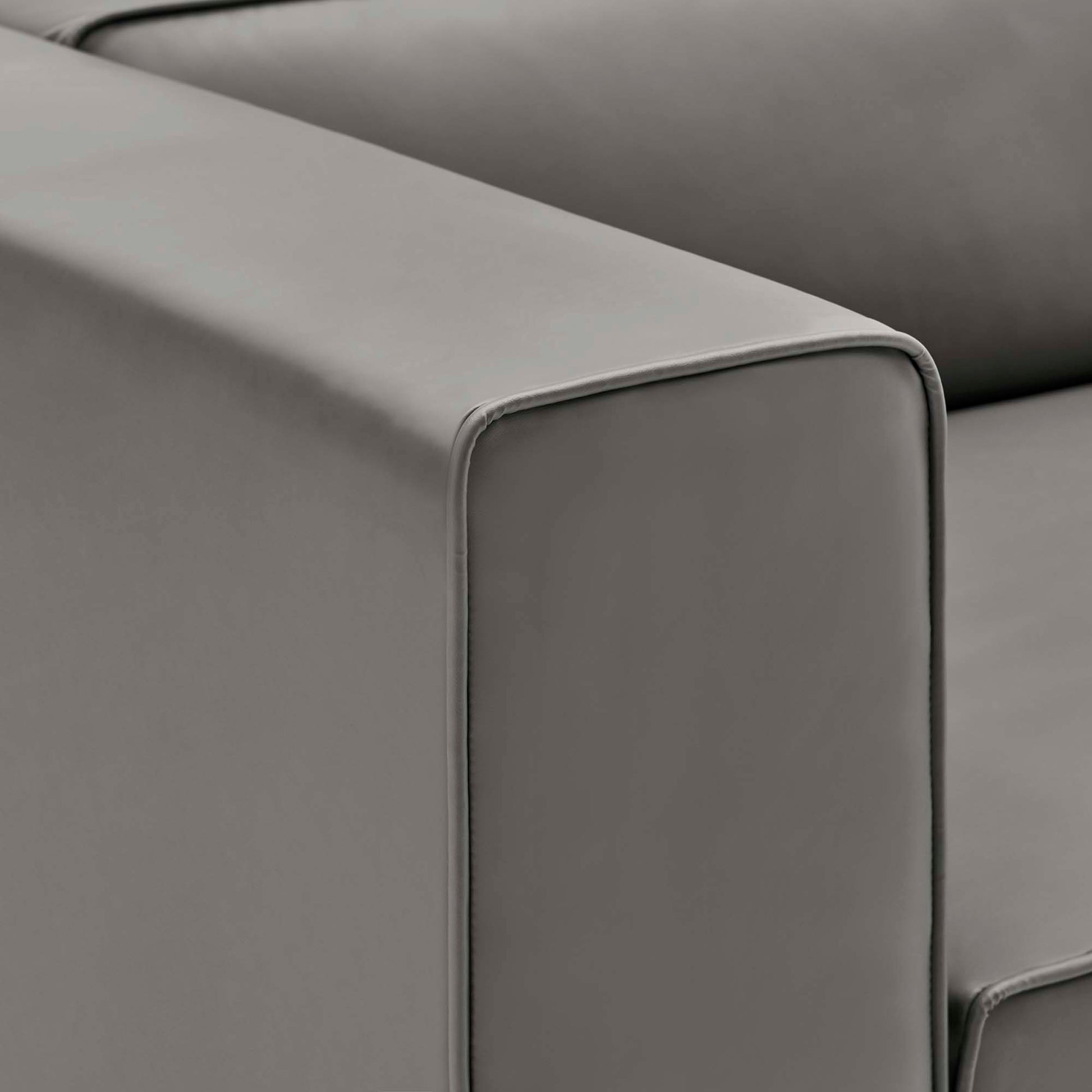 Mingle 3-Piece Vegan Leather Sectional Sofa by Modway - Best Buy Furniture
