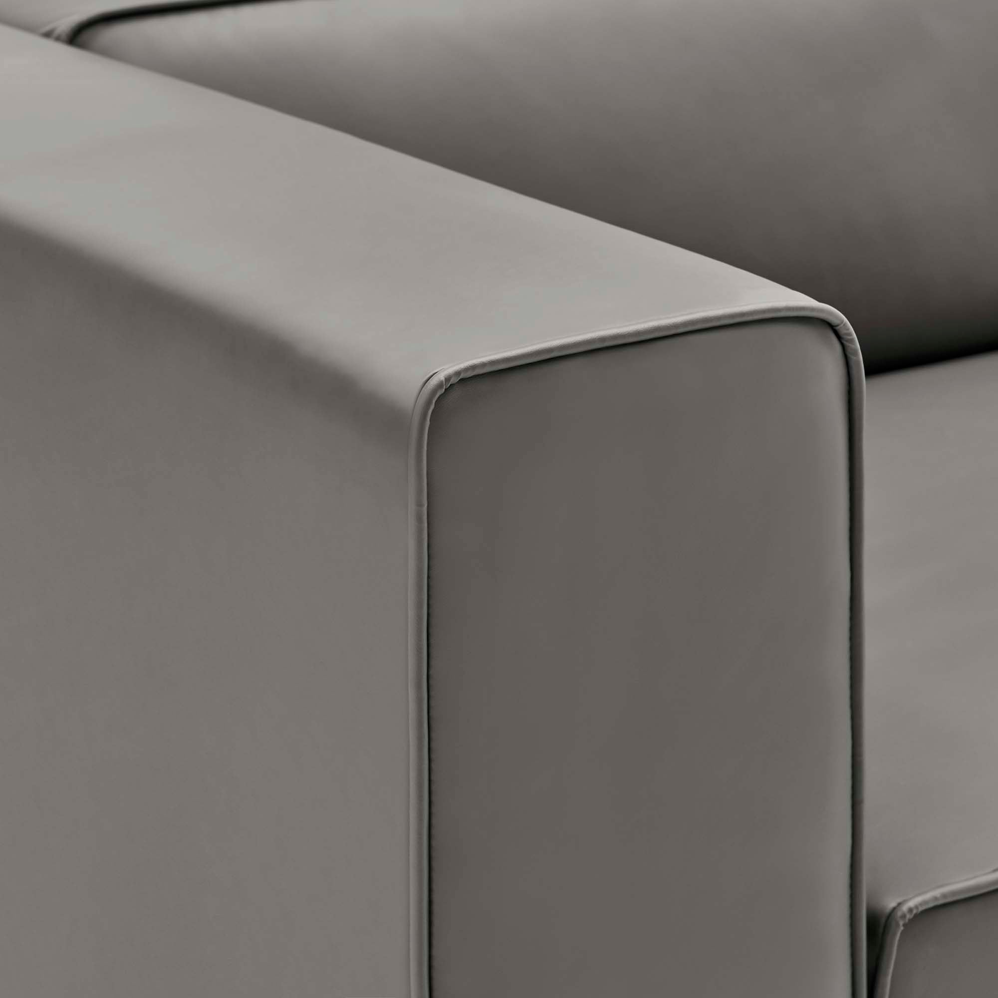 Mingle 3-Piece Vegan Leather Sectional Sofa by Modway - Best Buy Furniture