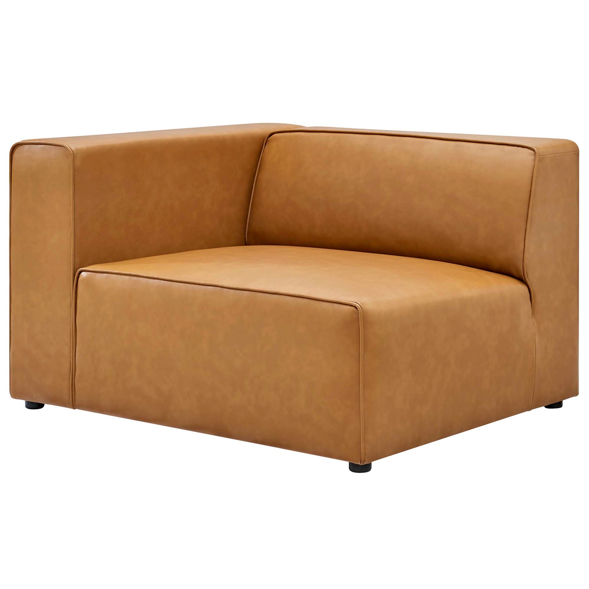 Mingle 3-Piece Vegan Leather Sectional Sofa by Modway - Best Buy Furniture
