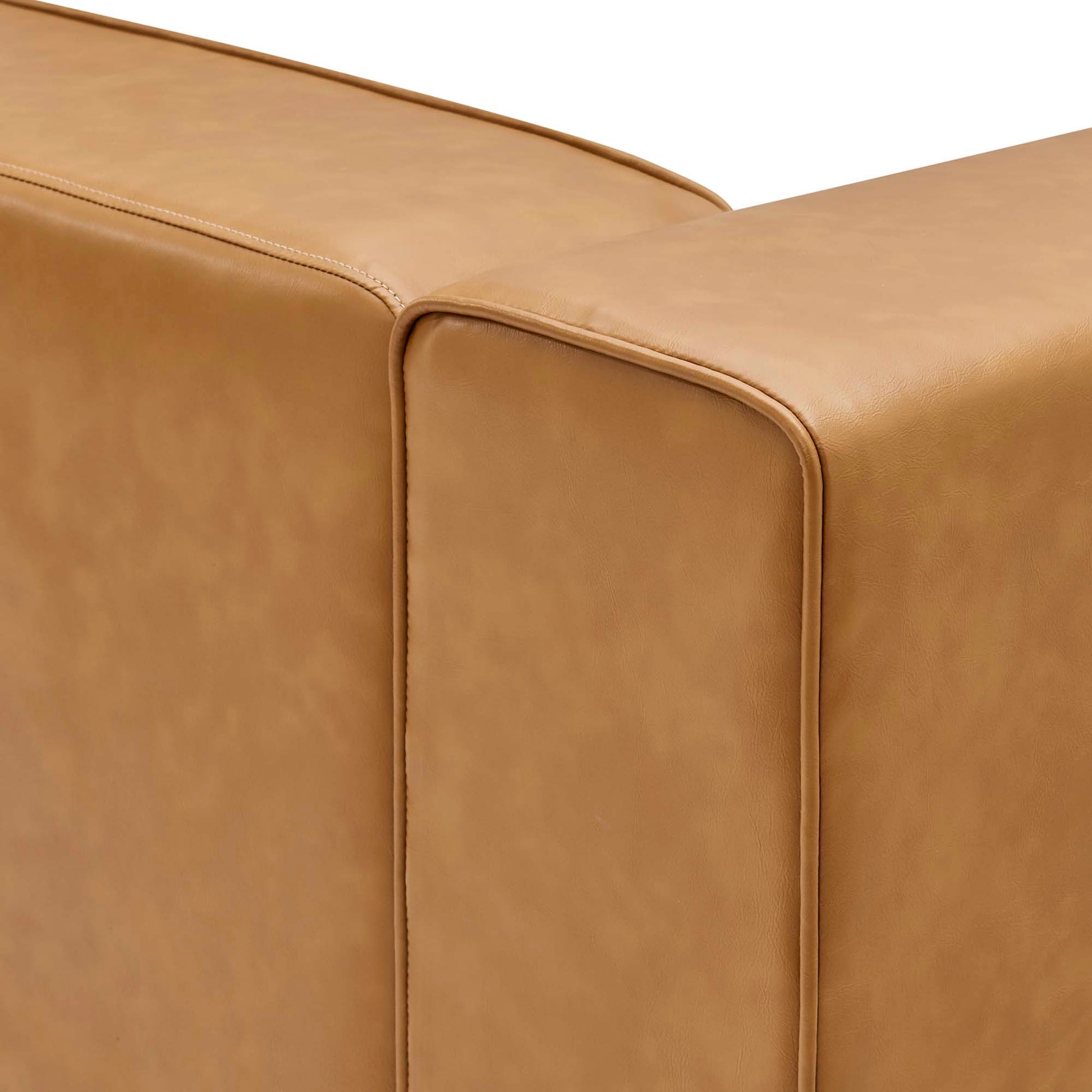 Mingle 3-Piece Vegan Leather Sectional Sofa by Modway - Best Buy Furniture