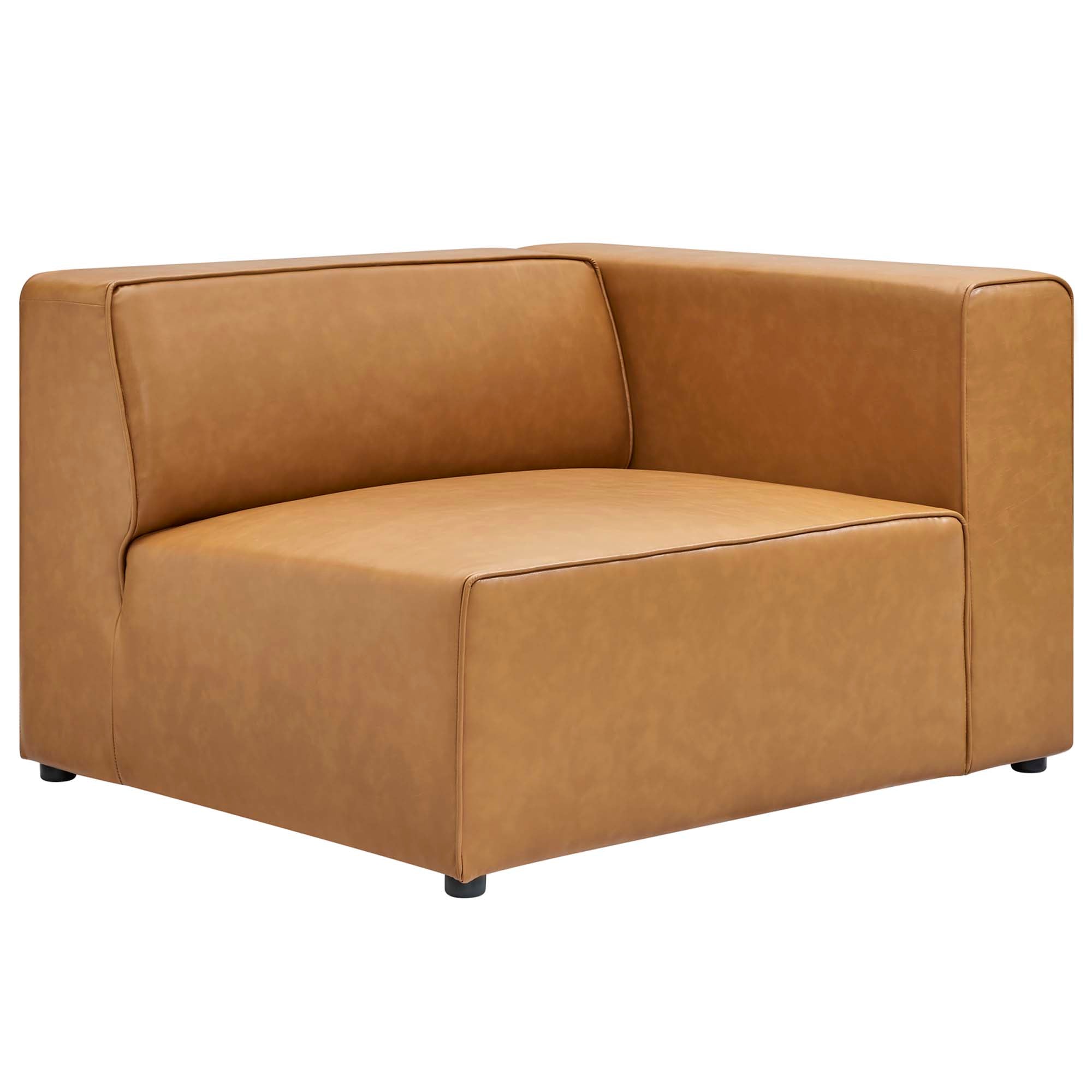 Mingle 3-Piece Vegan Leather Sectional Sofa by Modway - Best Buy Furniture