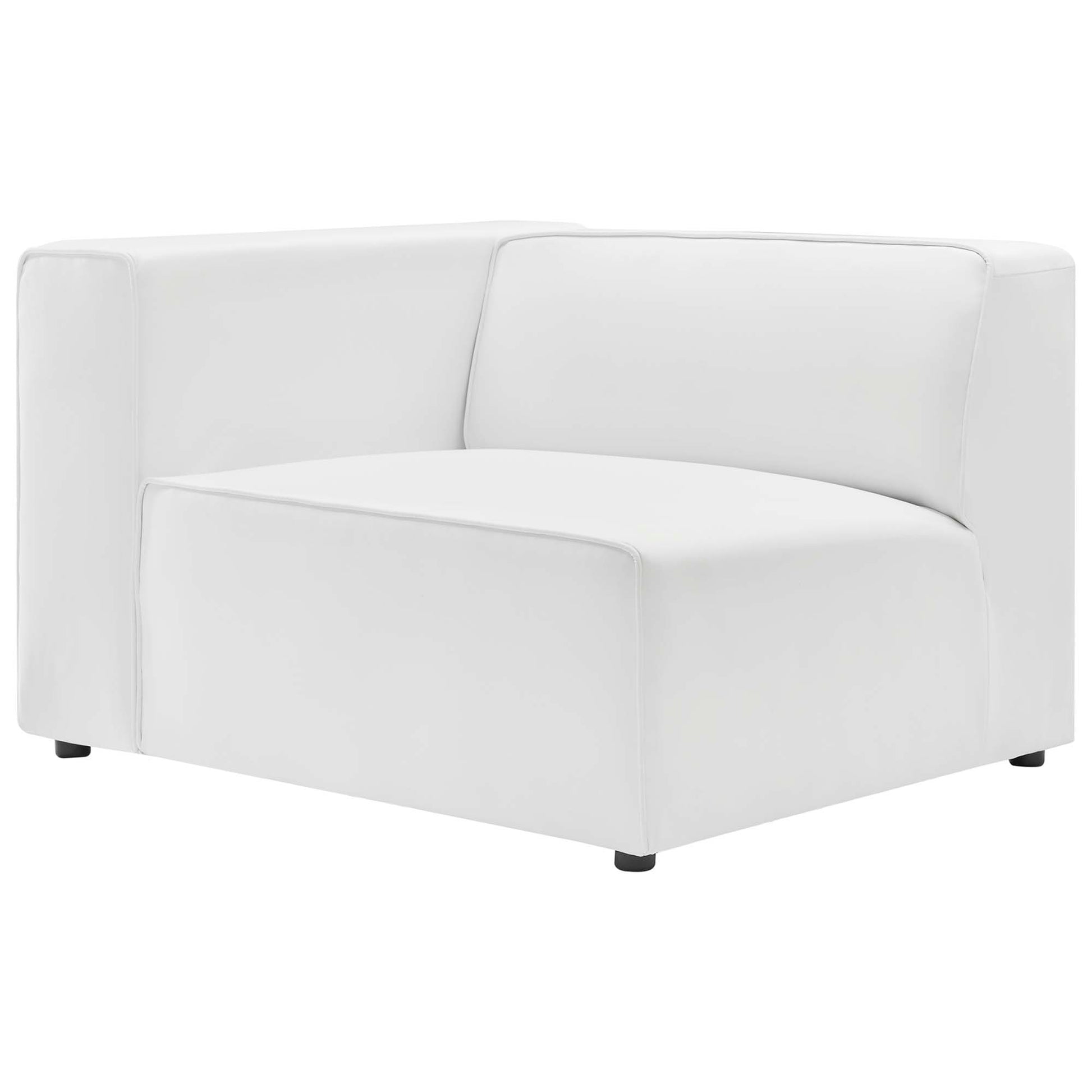 Mingle 3-Piece Vegan Leather Sectional Sofa by Modway - Best Buy Furniture