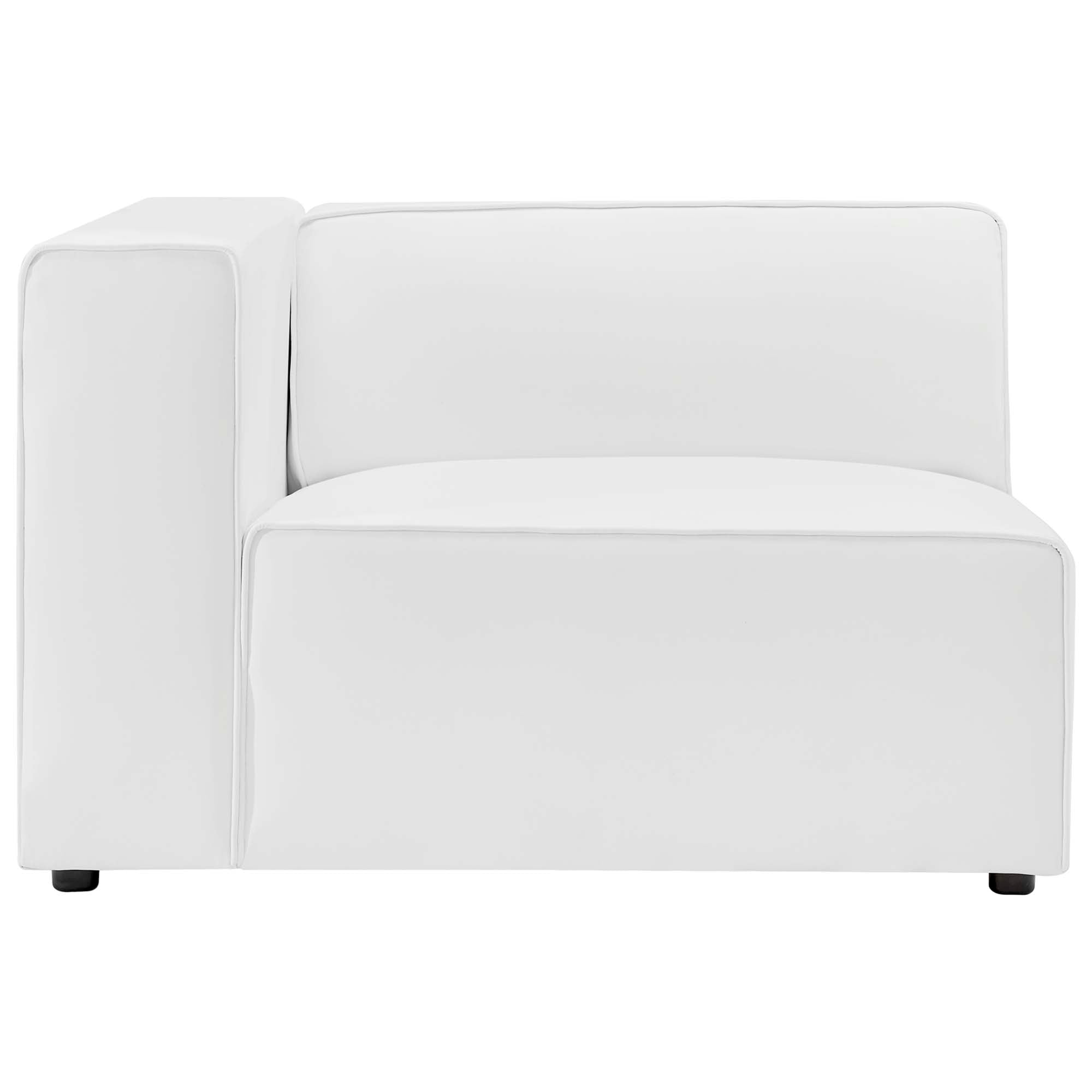 Mingle 3-Piece Vegan Leather Sectional Sofa by Modway - Best Buy Furniture