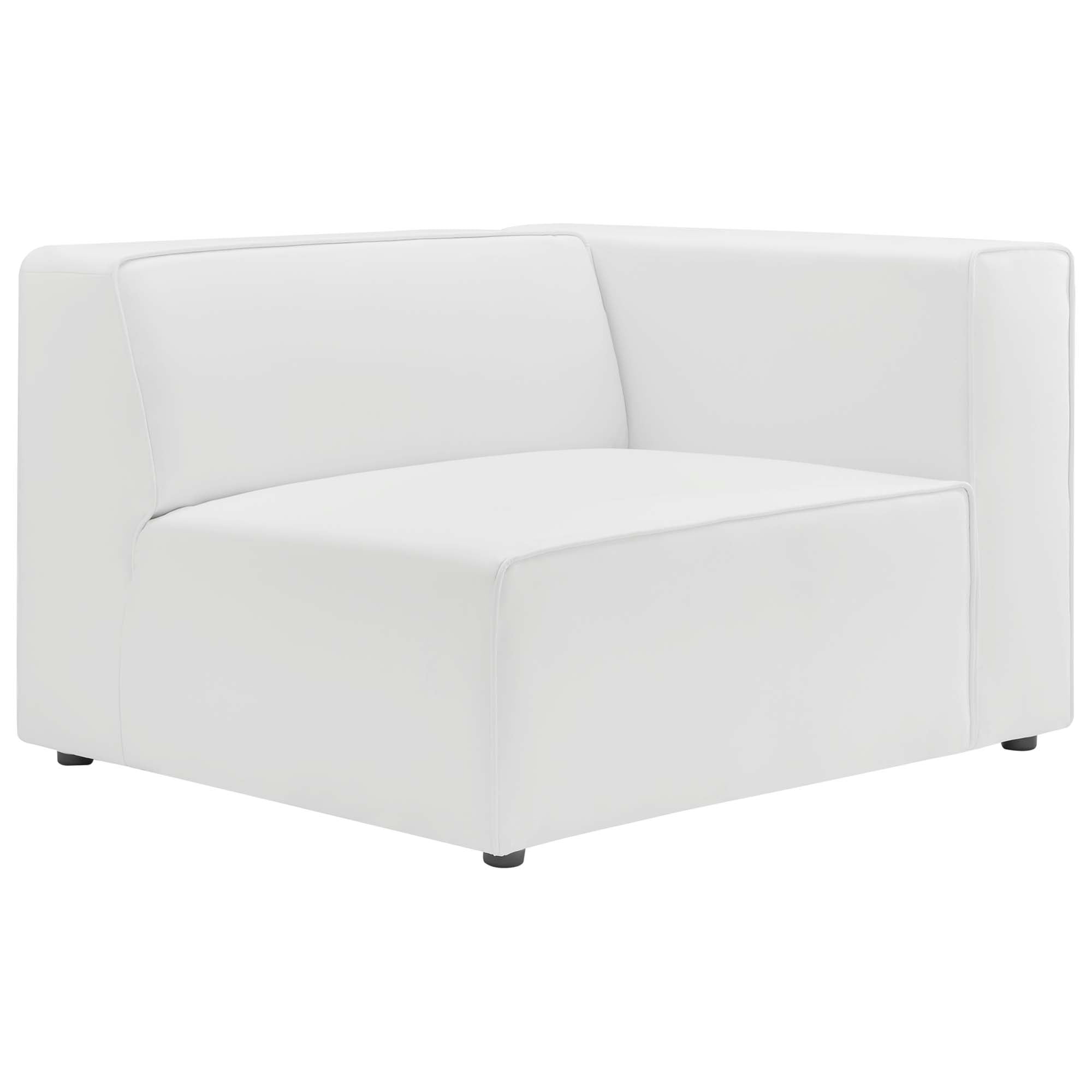 Mingle 3-Piece Vegan Leather Sectional Sofa by Modway - Best Buy Furniture