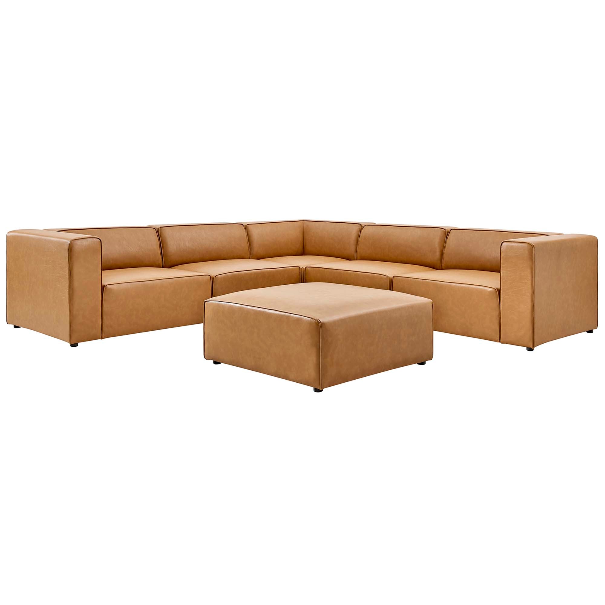 Mingle 6-Piece Vegan Leather Furniture Set by Modway - Best Buy Furniture
