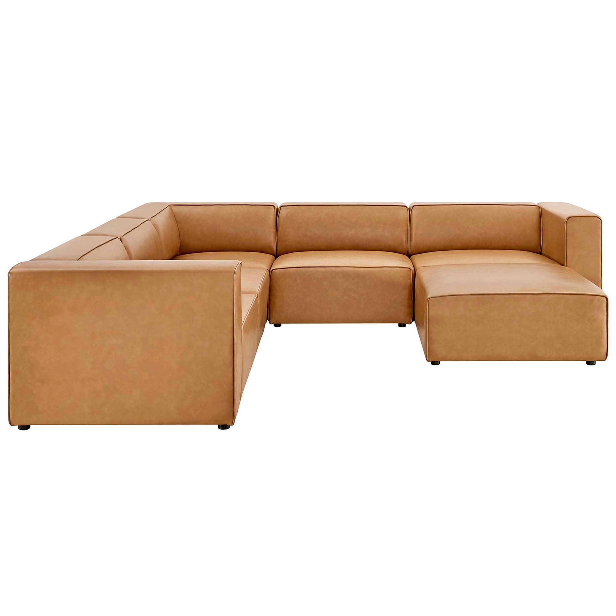 Mingle 6-Piece Vegan Leather Furniture Set by Modway - Best Buy Furniture