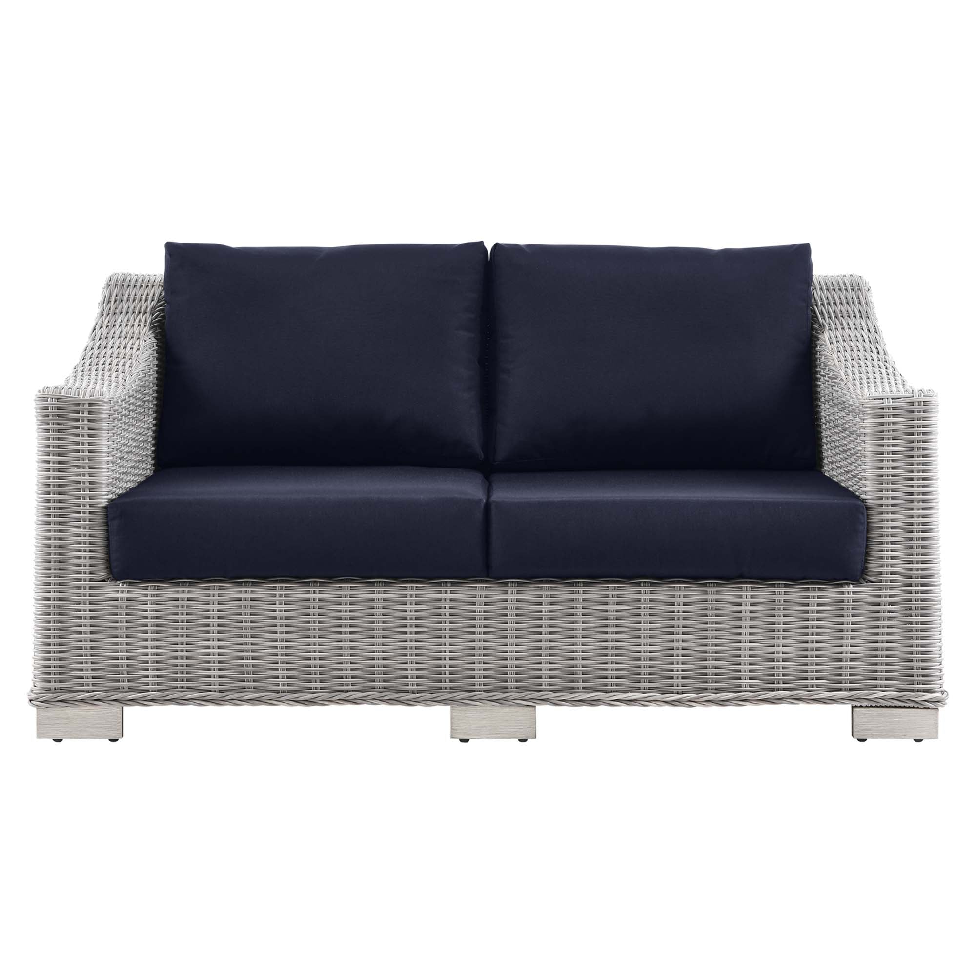 Conway Outdoor Patio Wicker Rattan Loveseat by Modway